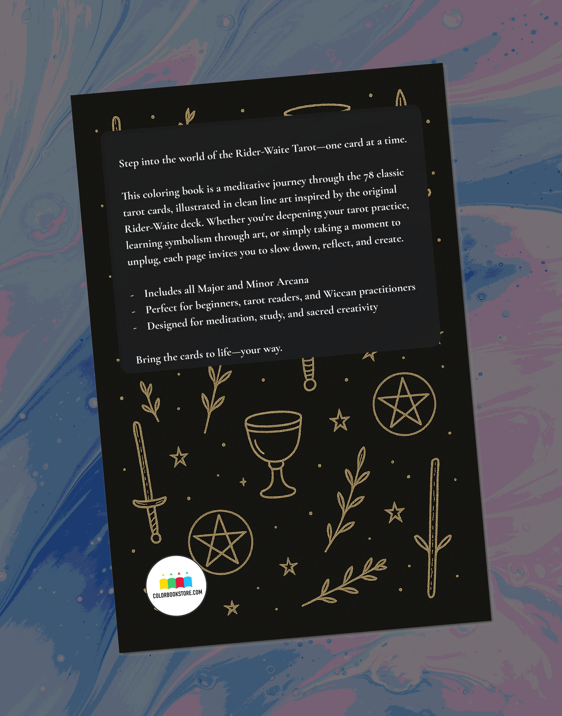 The Rider Waite Tarot Coloring Book - colorbookstore