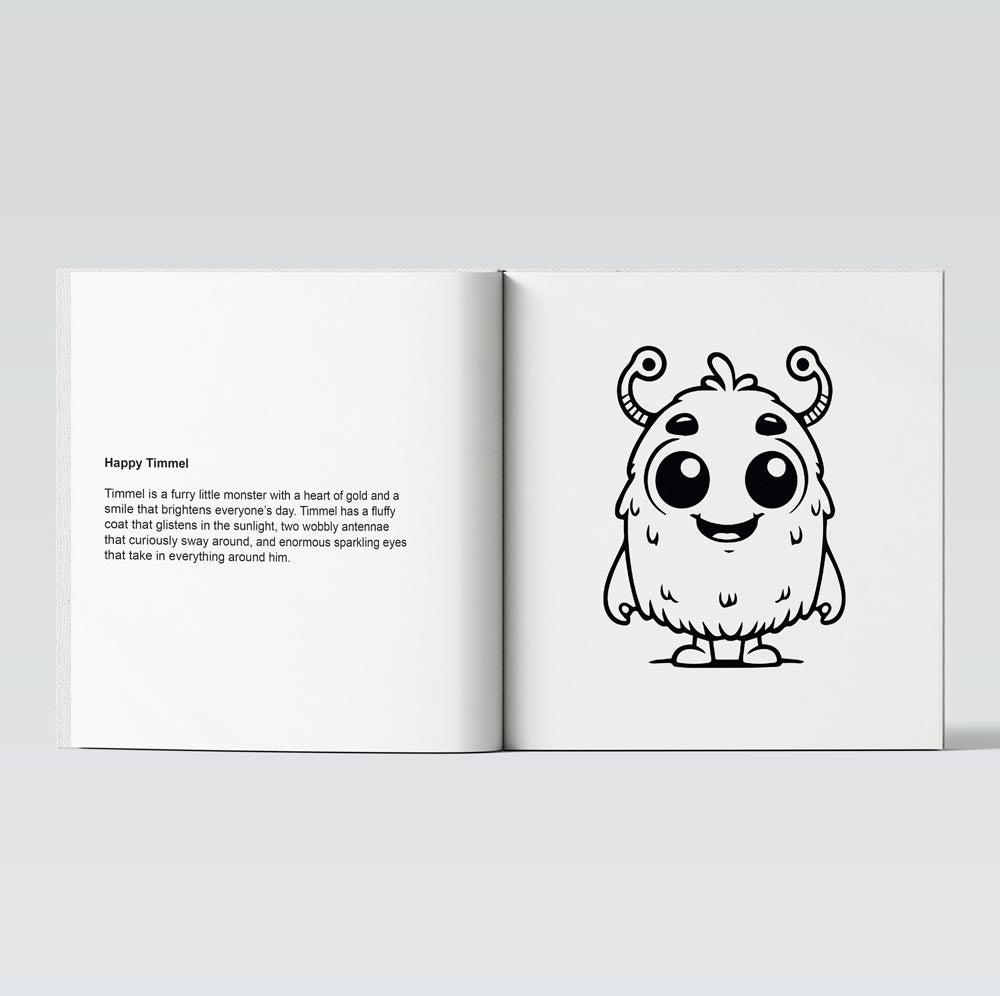 Cute Little Monsters Coloring Books - colorbookstore