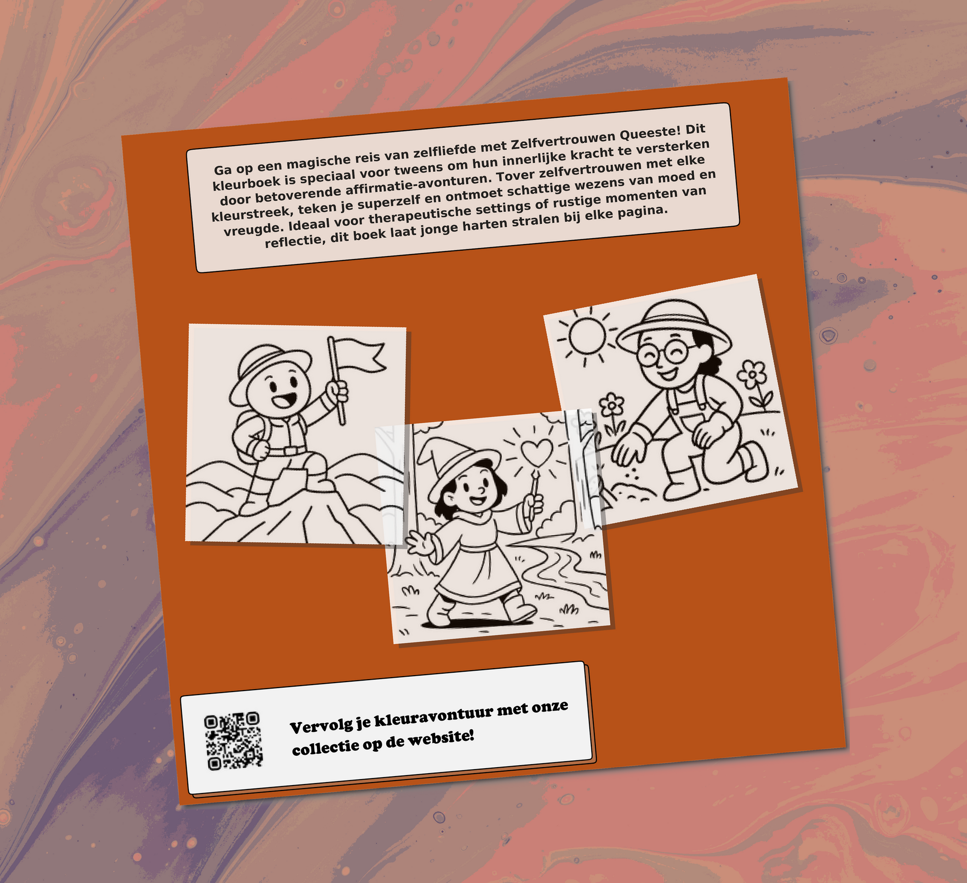 Zelfvertrouwen Kleurboek Kleurboek Achterkant