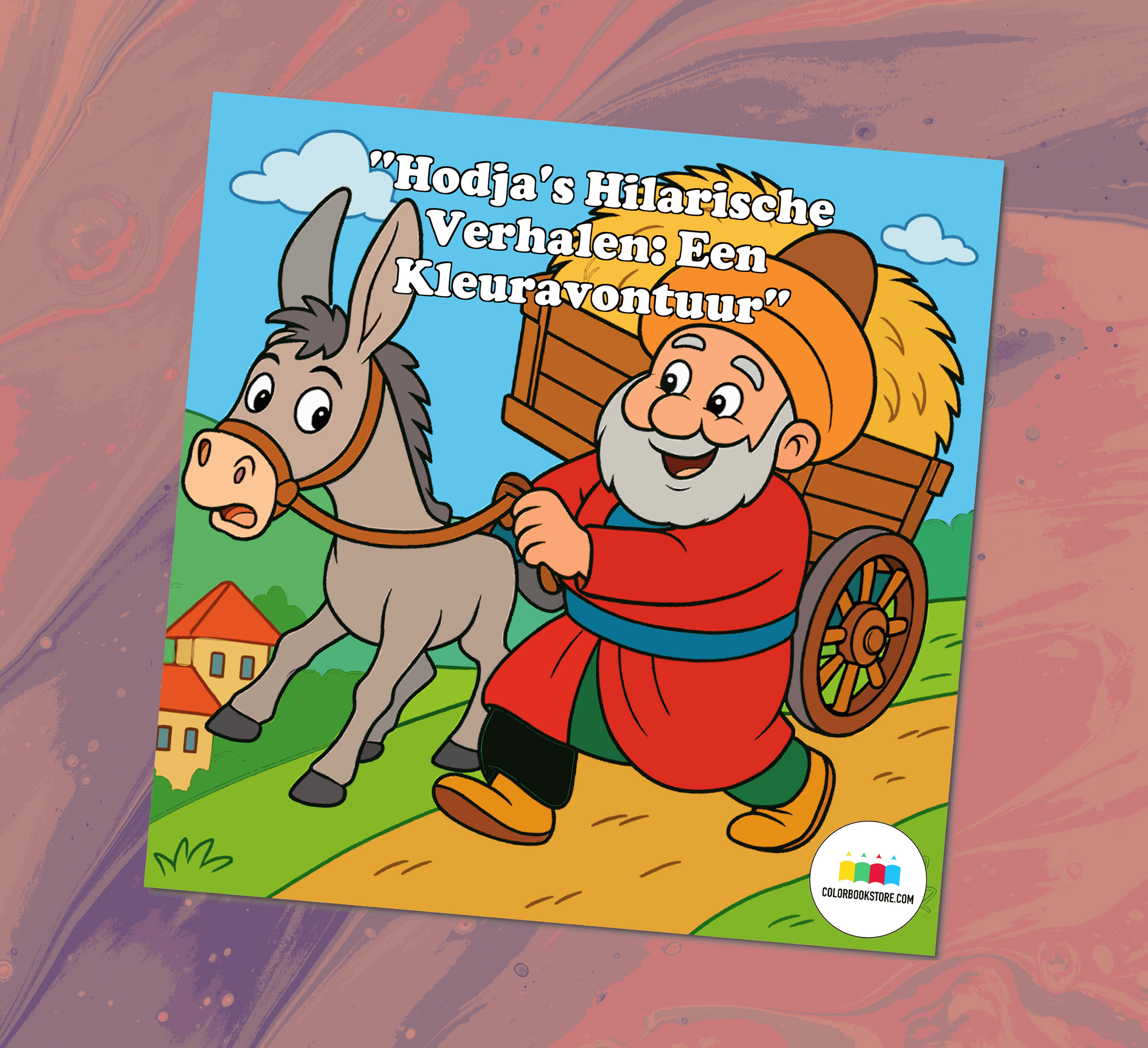 Nasreddin Hodja Folktale Fool Sage Kleurboek Kleurboek Voorkant