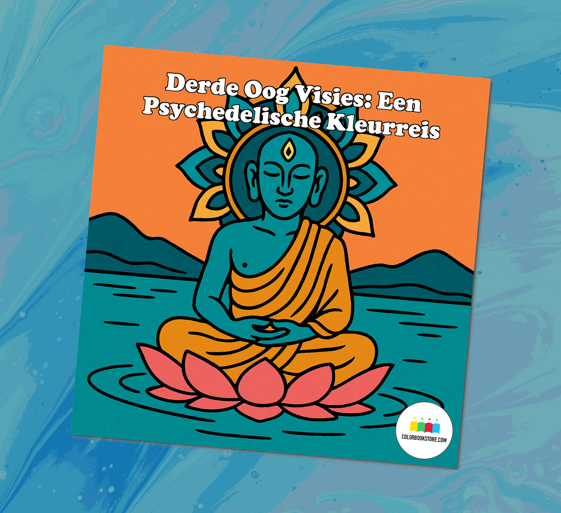 Psychedelisch Derde Oog Kleurboek voor Volwassenen Kleurboek Voorkant