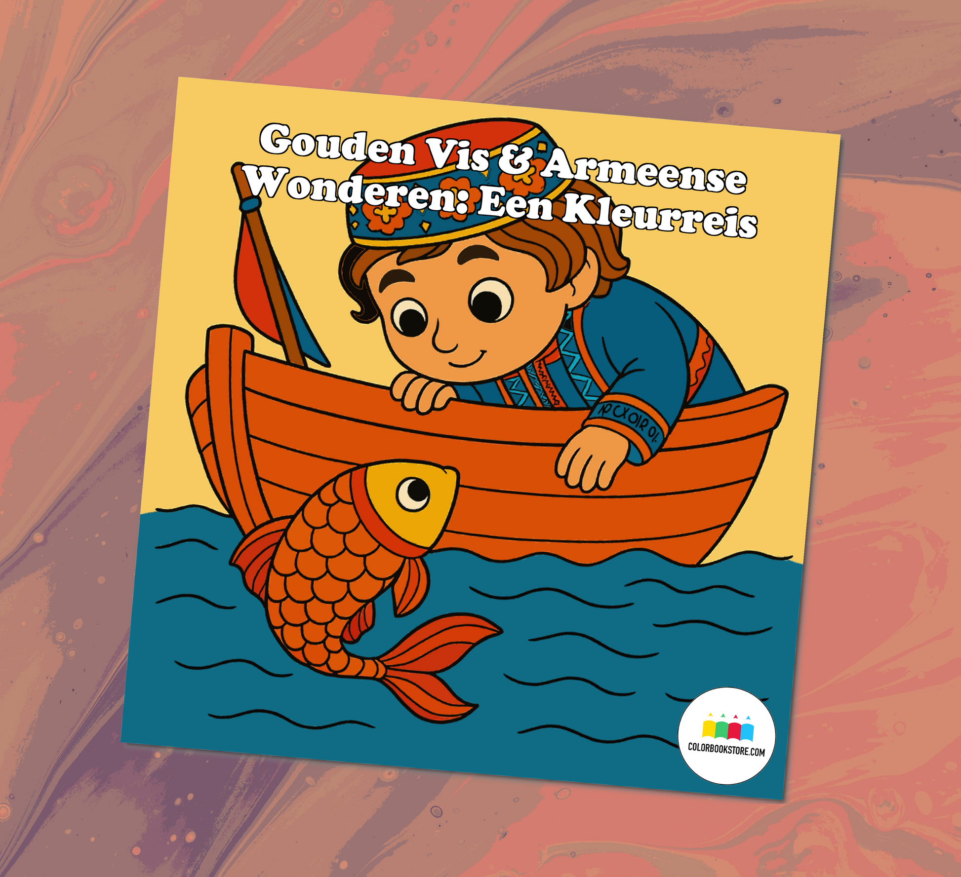 Golden-Headed Fish Other Armenian Tales Kleurboek Kleurboek Voorkant
