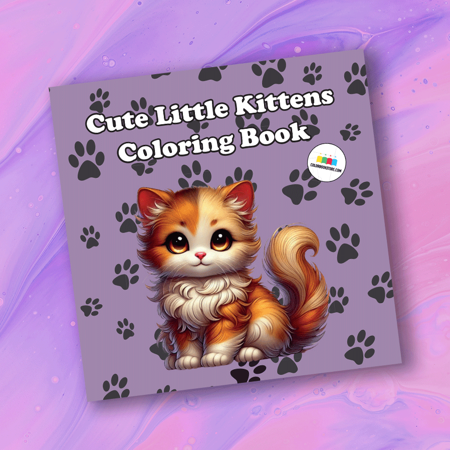 Cute Little Kittens Coloring Book - colorbookstore