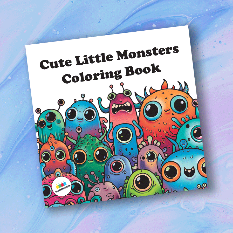 coloring book monsters Cute Little Monsters Coloring Books