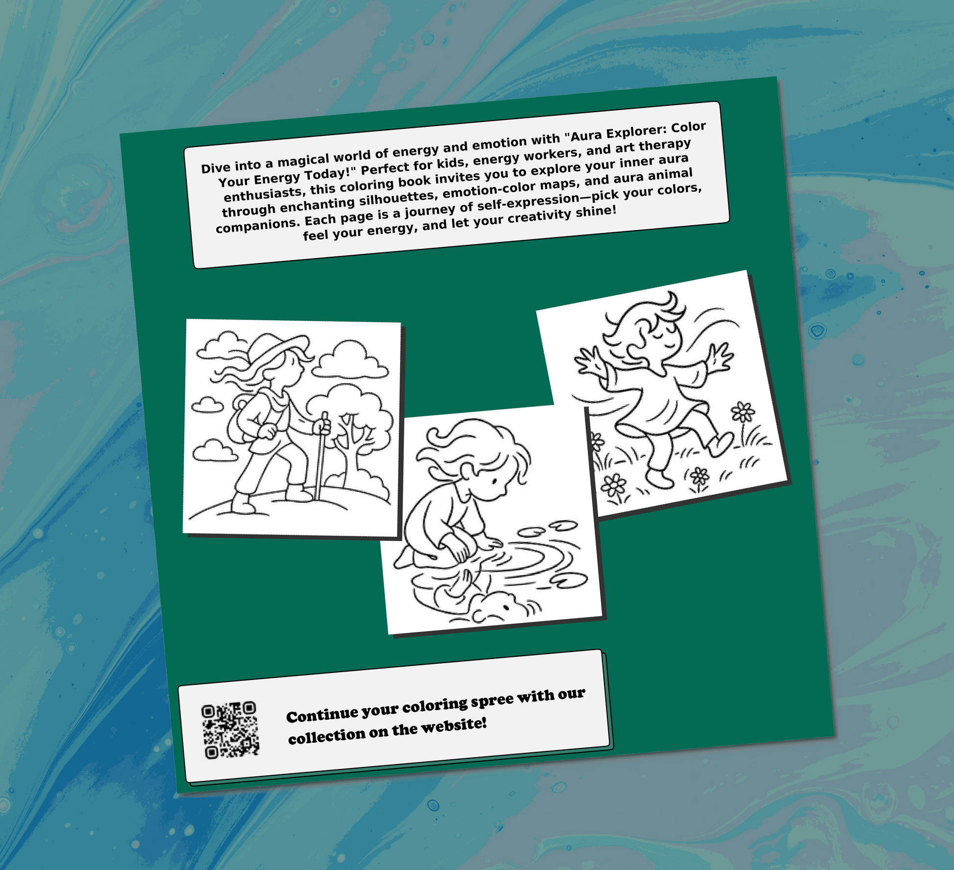 The Aura Explorer What Color Is Your Energy Today Coloring Book Back Cover