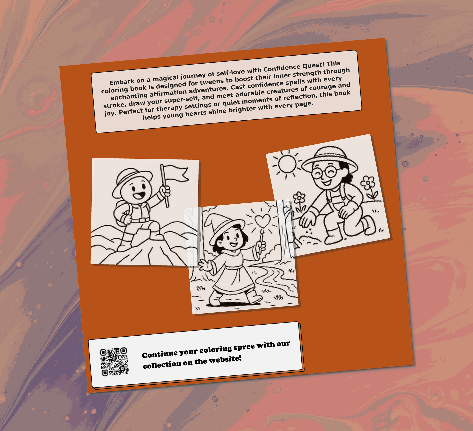 Confidence Coloring Book Back Cover