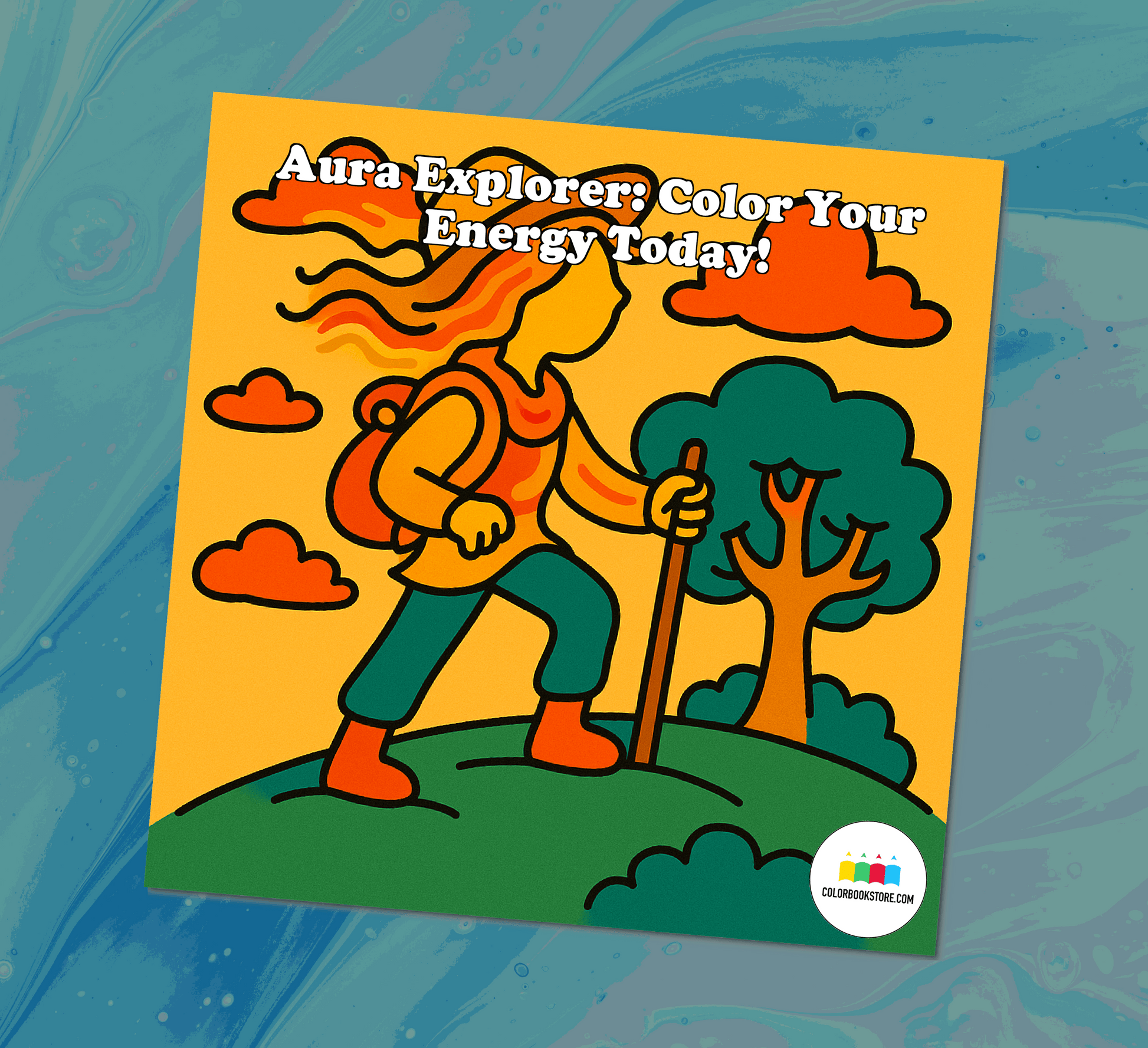 The Aura Explorer What Color Is Your Energy Today Coloring Book Front Cover