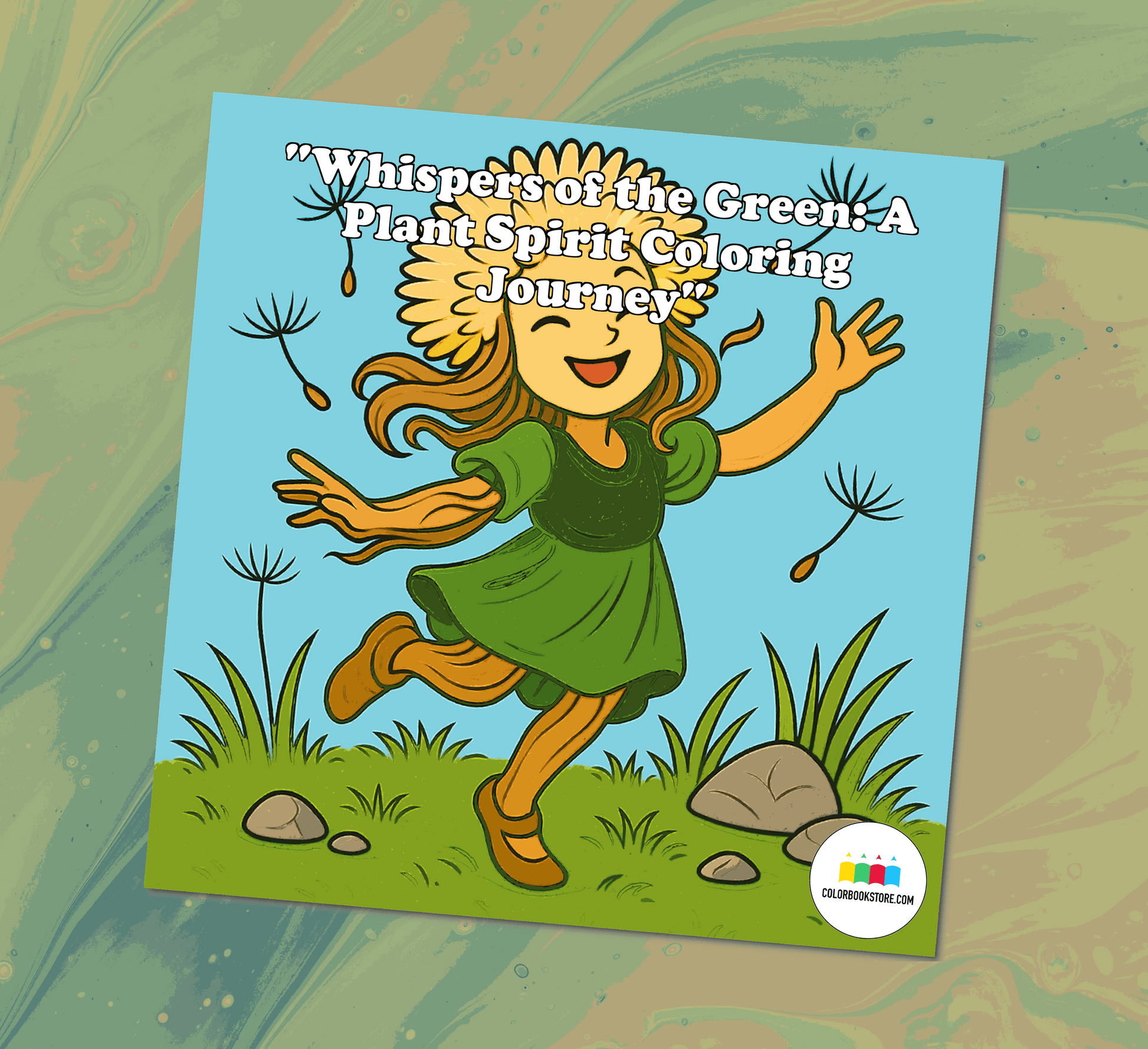 Plant Spirits  Earth Energy Coloring Book Front Cover