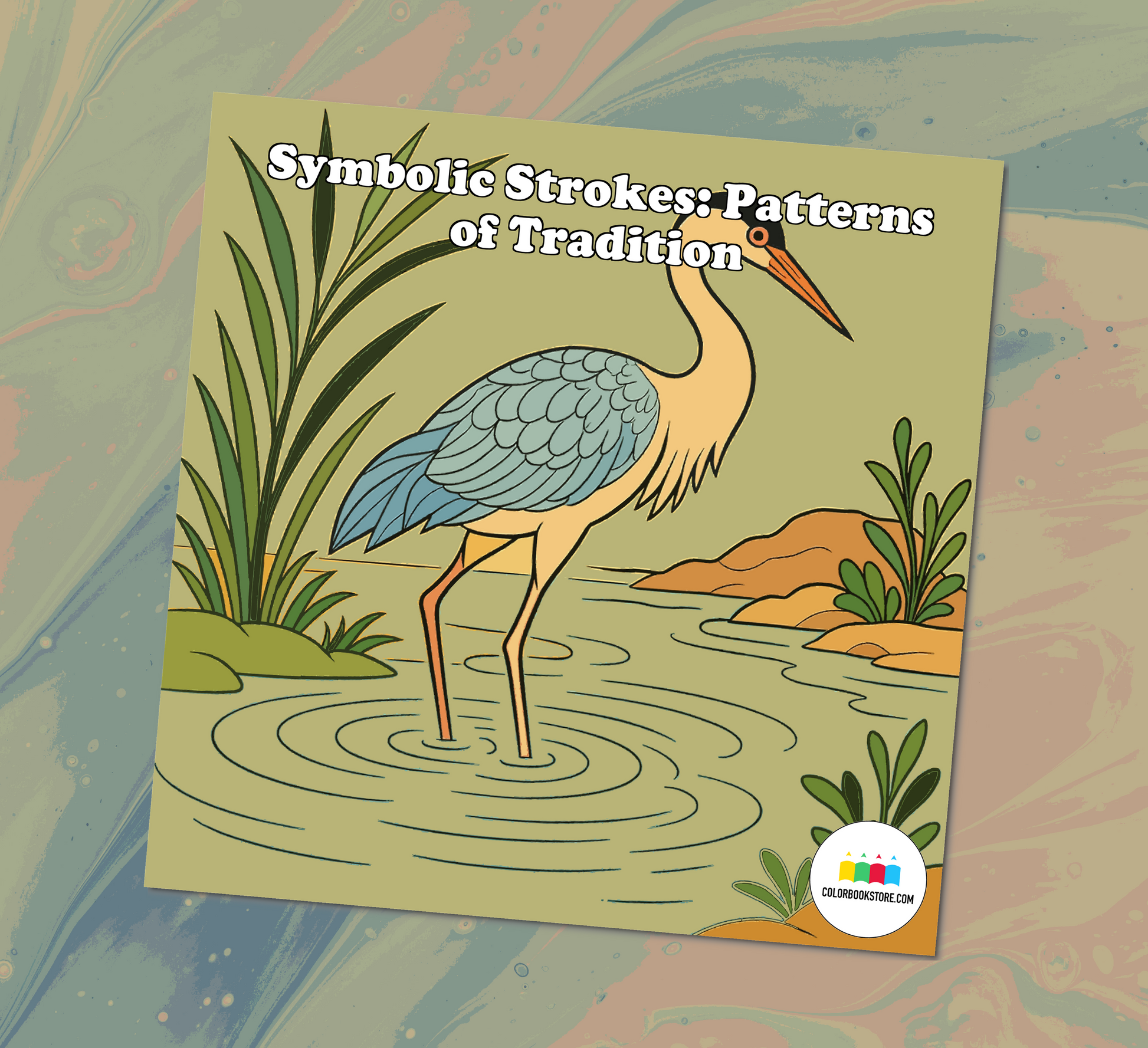 Traditional Patterns And Symbols Coloring Book Front Cover