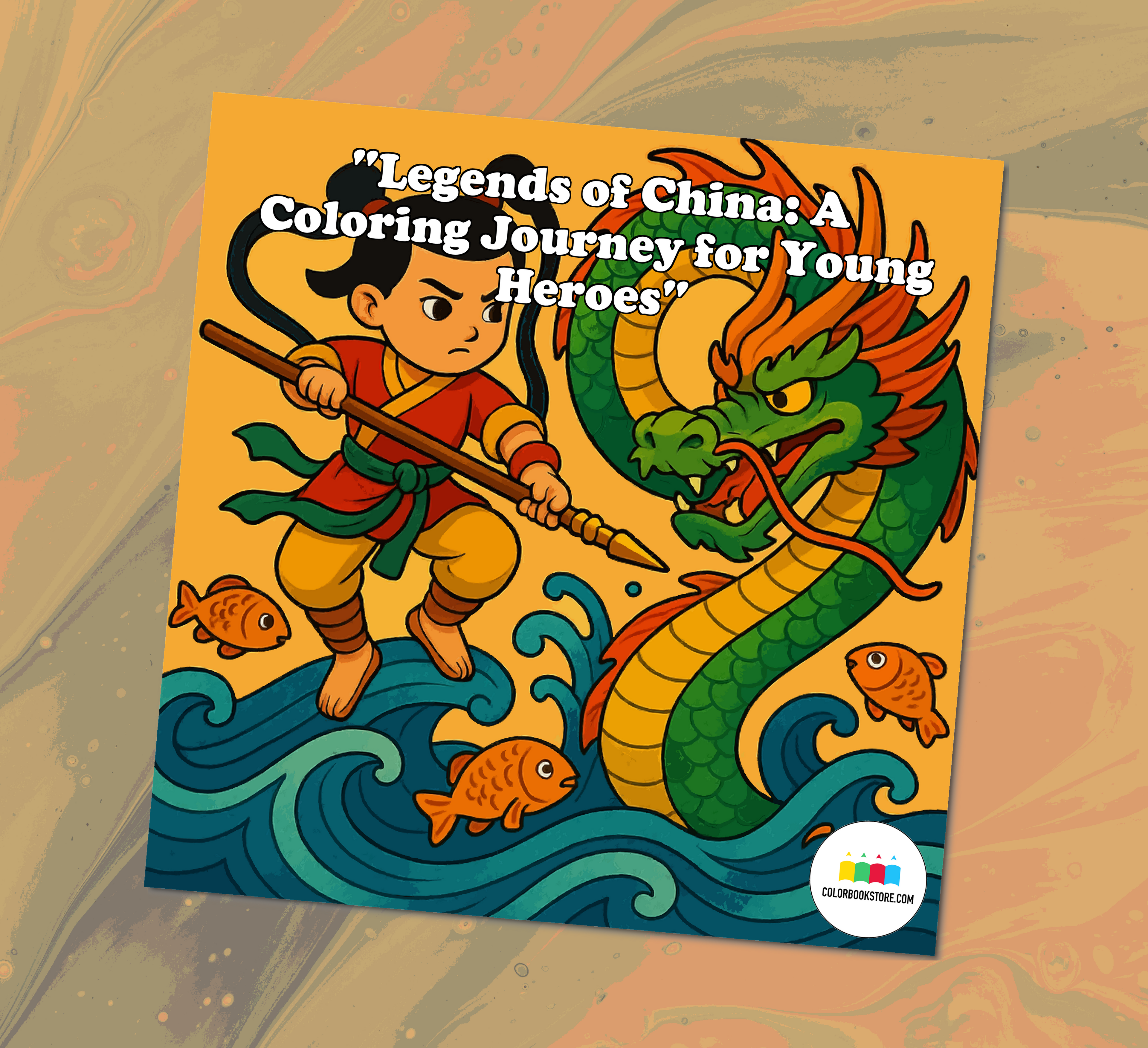 Legends Of China For Kids Coloring Book Front Cover