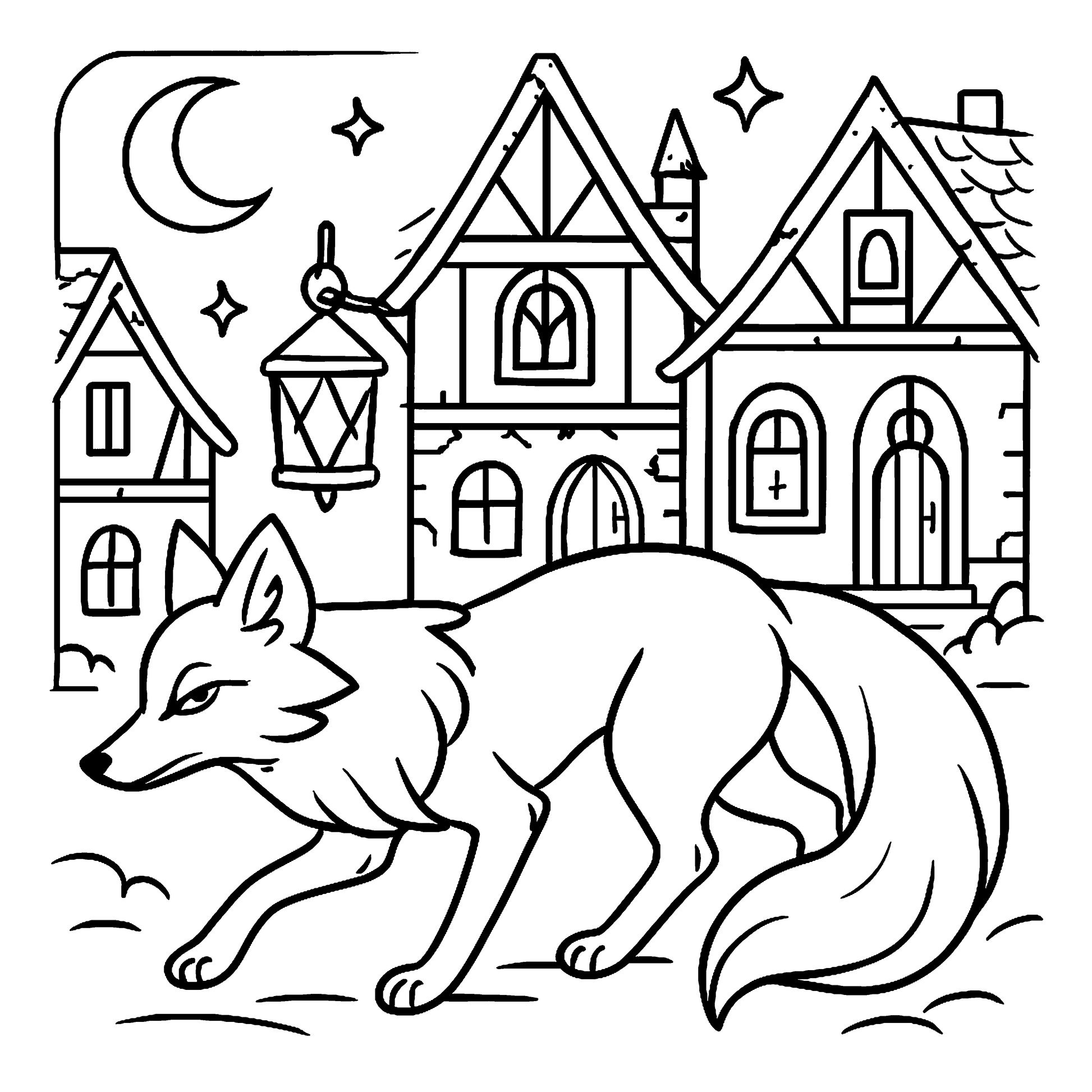 Mystic Witchy Doodles Coloring Book for Adults Example Image 3