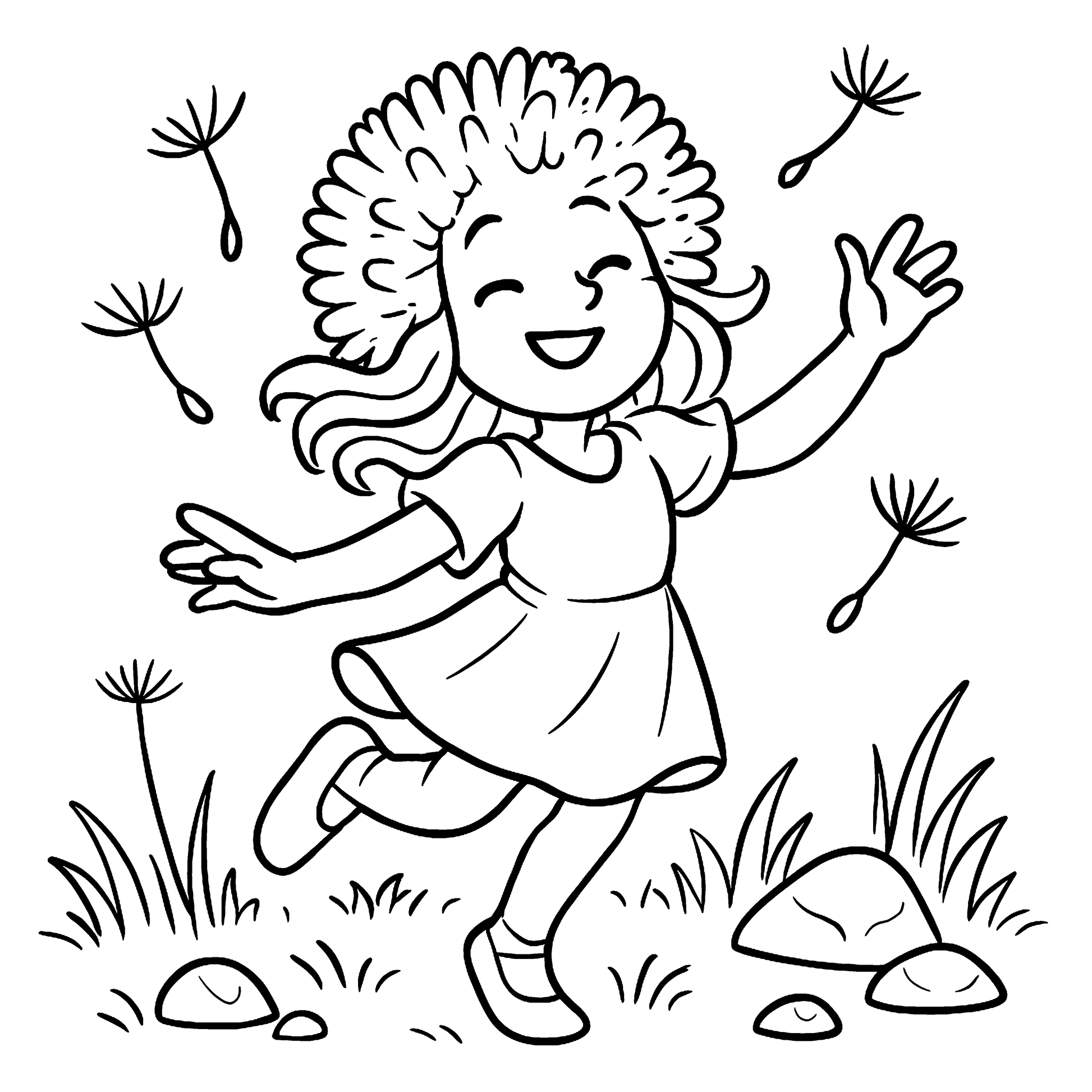 Plant Spirits  Earth Energy Coloring Book Example Image 1