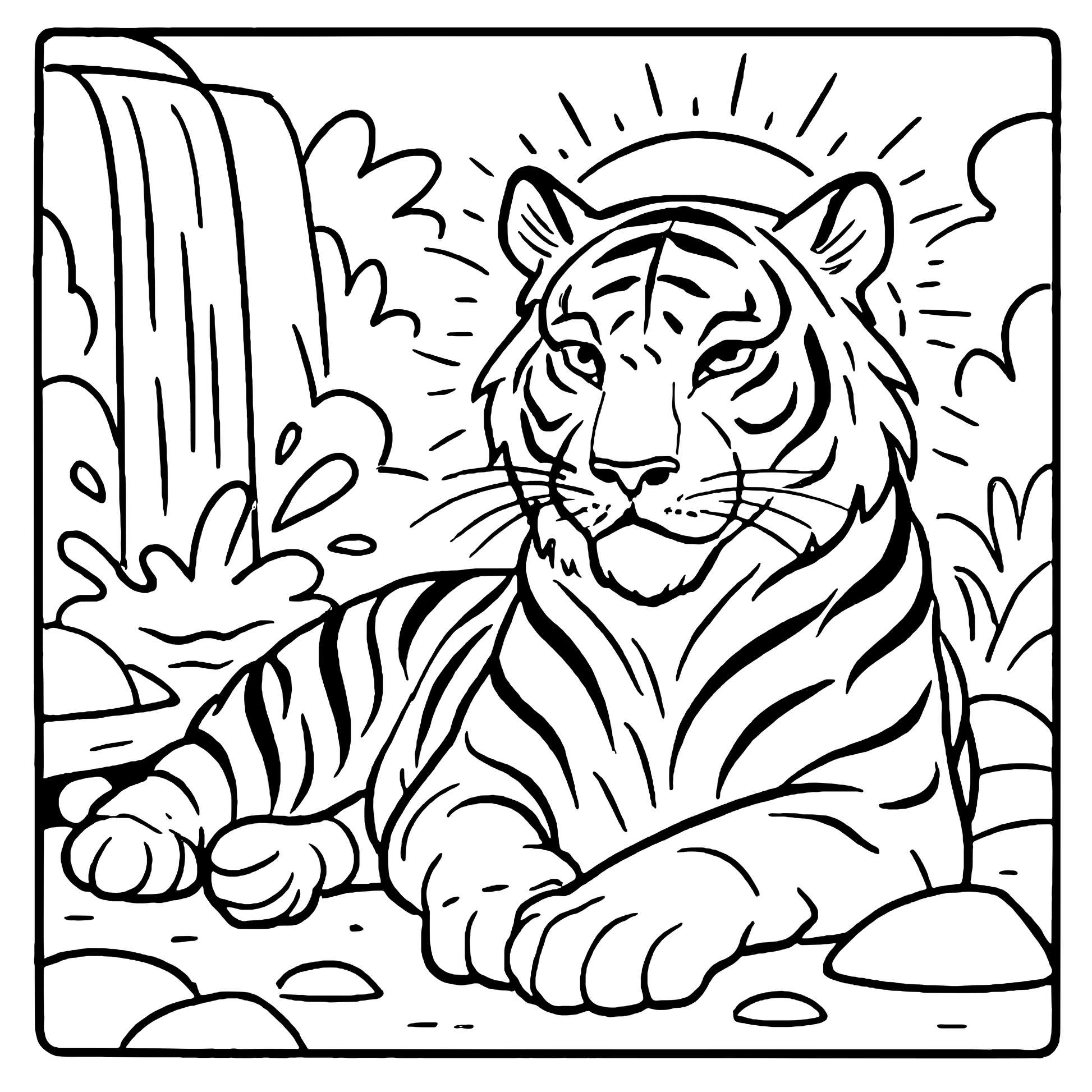 Spirit Animal Safari Coloring Book Example Image 2