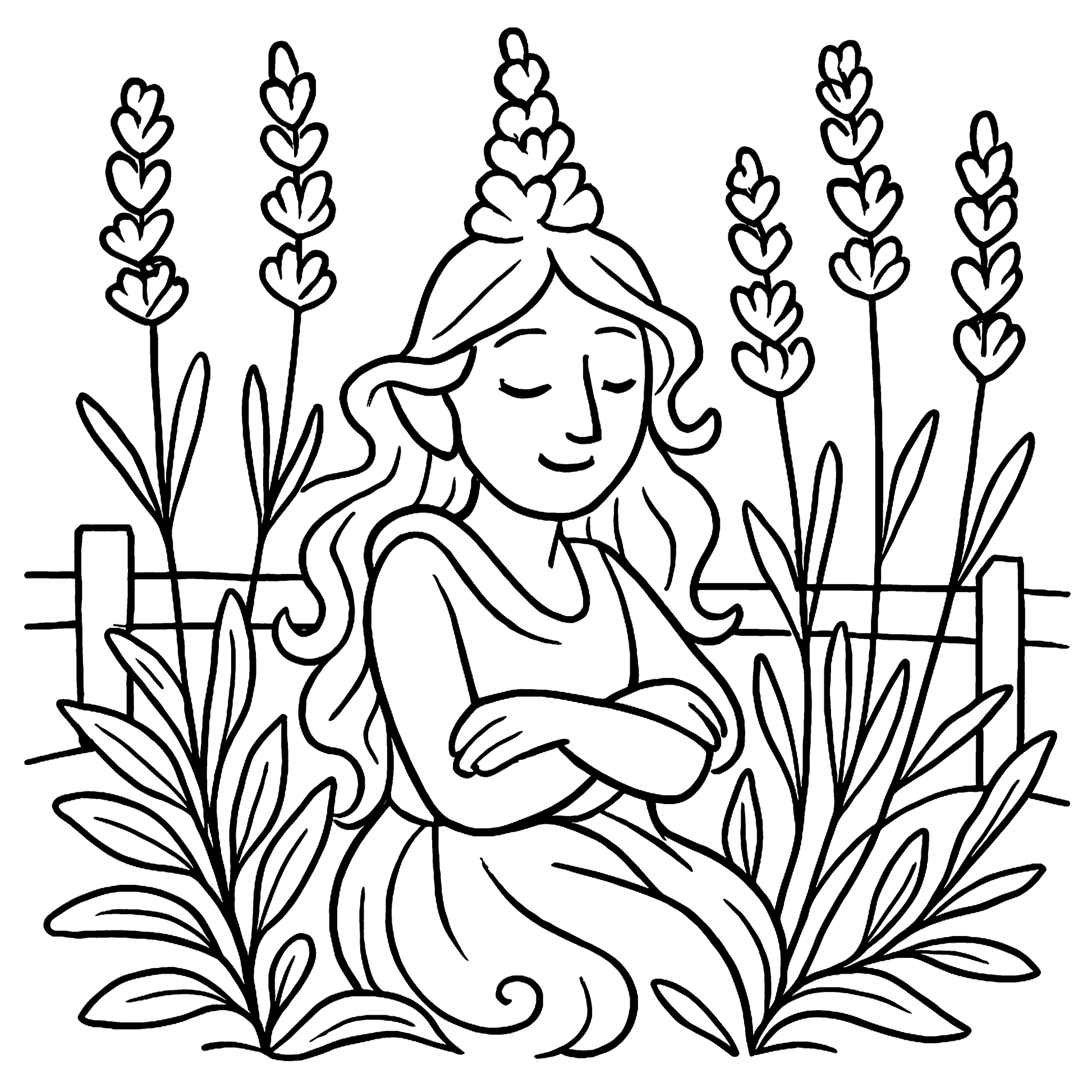 Plant Spirits  Earth Energy Coloring Book Example Image 2