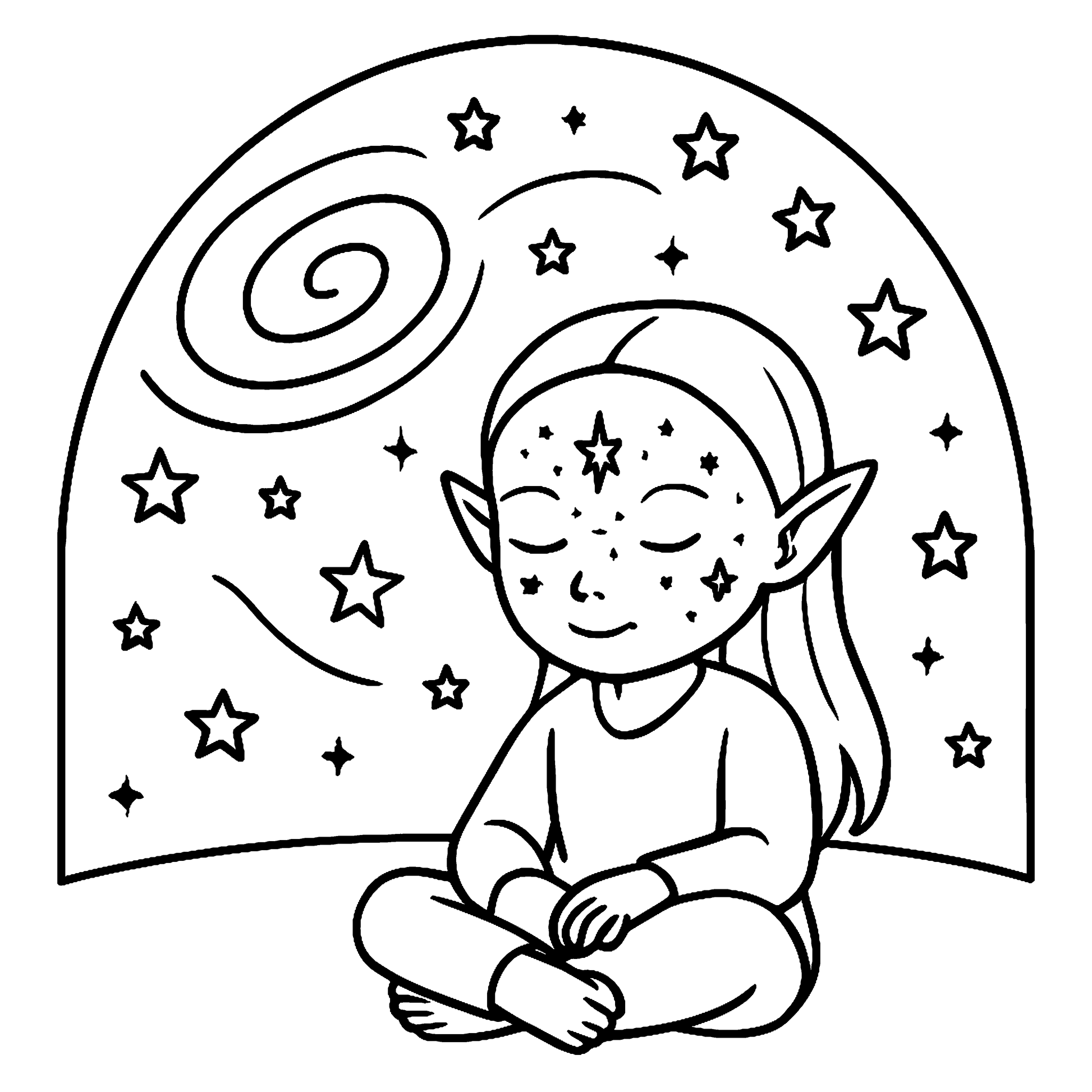 Starseed Coloring Guide Coloring Book Example Image 3