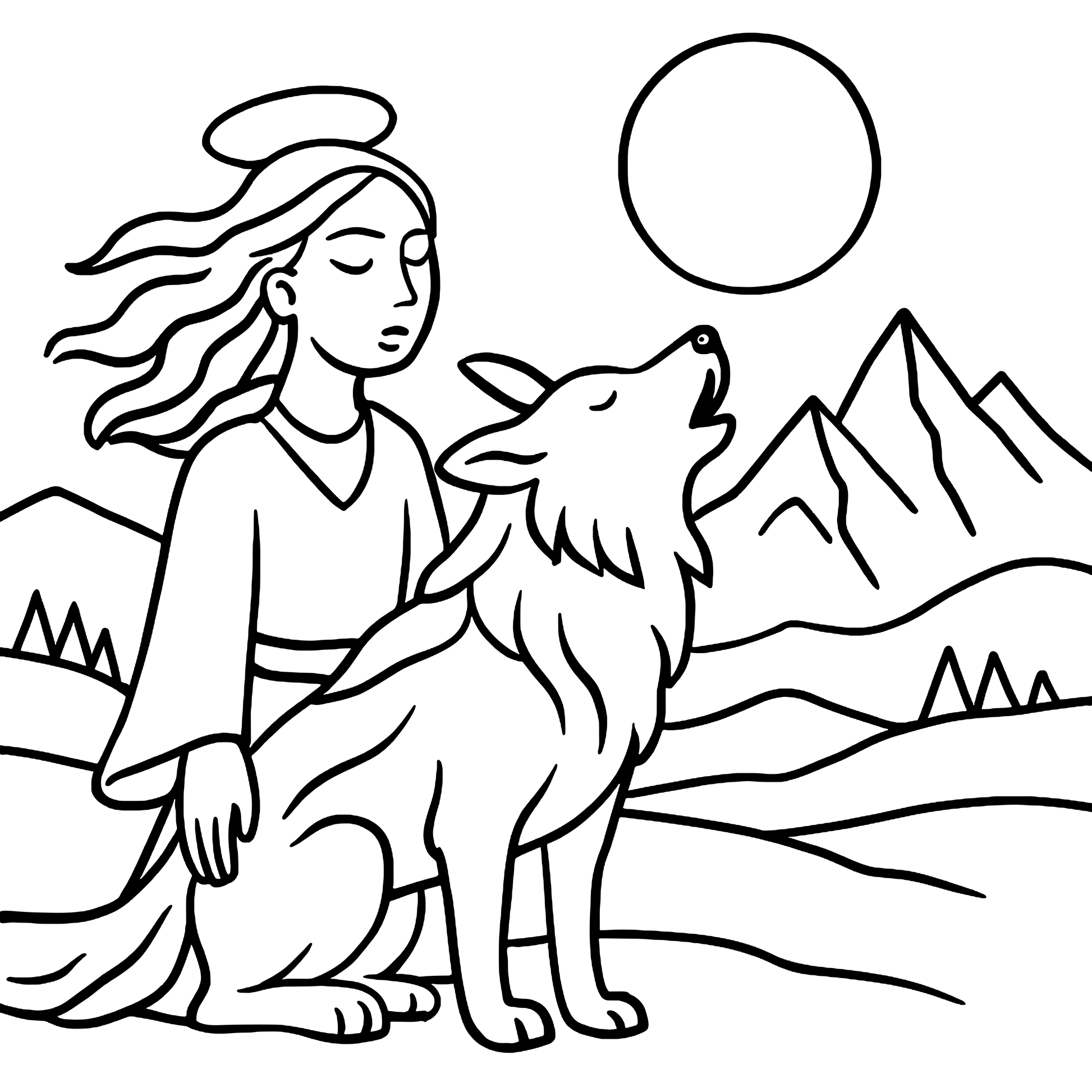 Psychedelic Third Eye Coloring Book for Adults Example Image 3