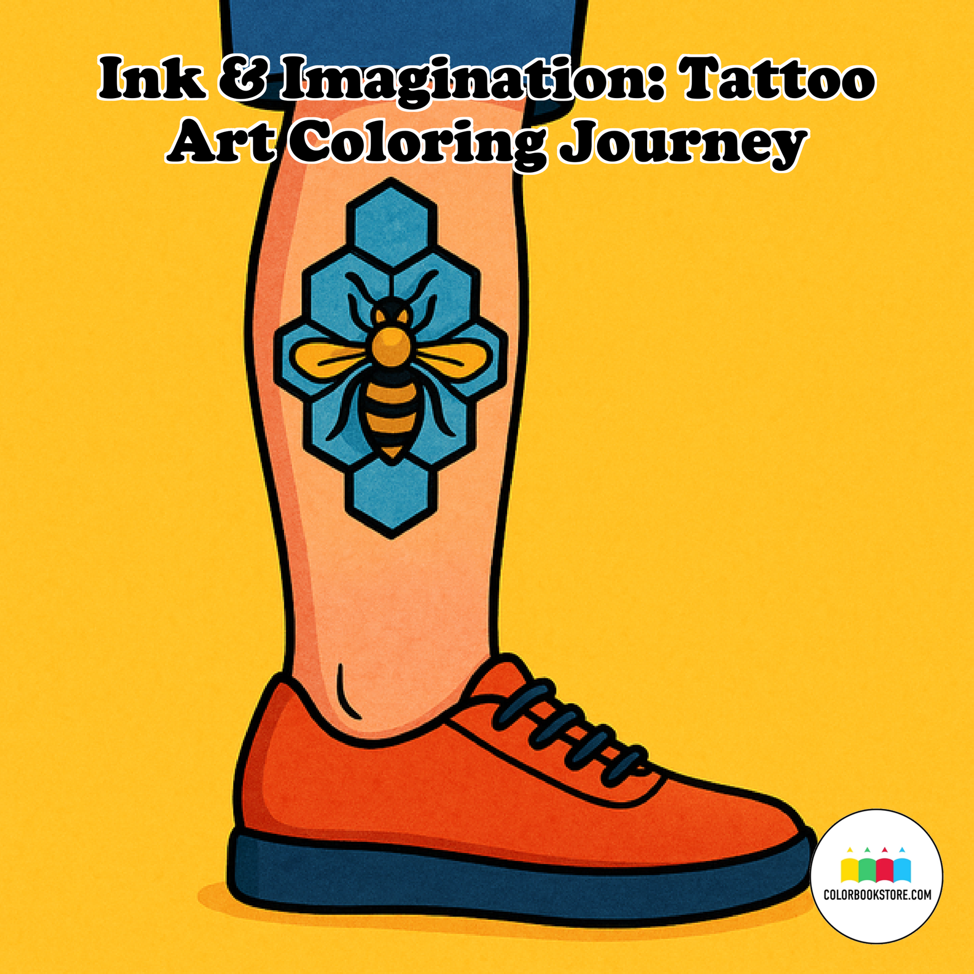Ink & Imagination: Tattoo Art Coloring Journey Front Cover