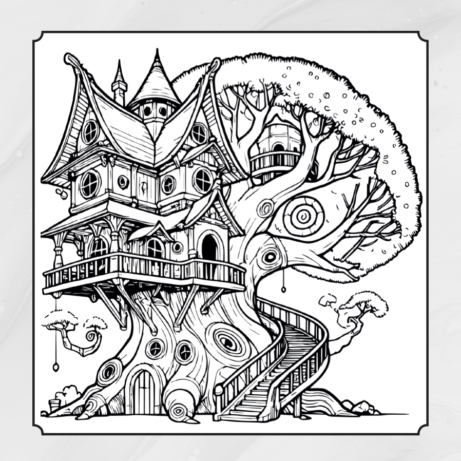 Whimsical Houses Coloring Book - colorbookstore