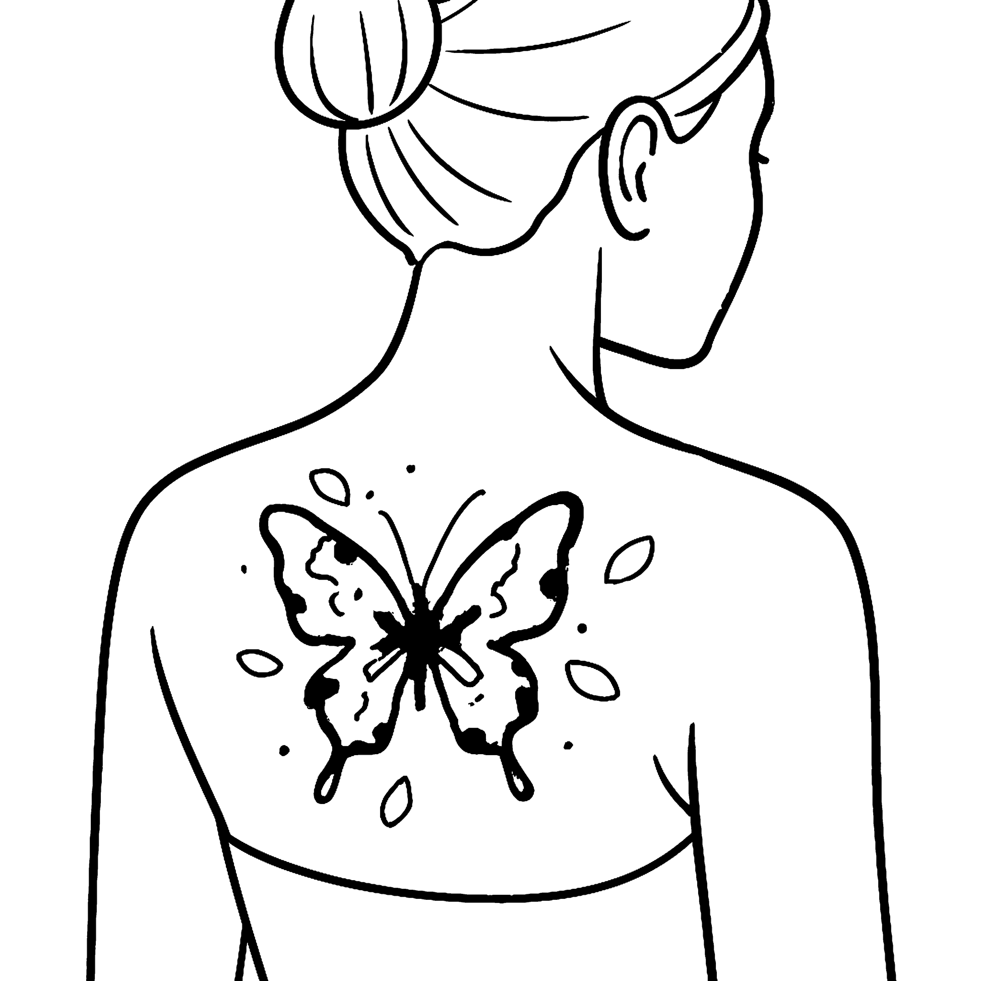 Ink & Imagination: Tattoo Art Coloring Journey Example Image 1