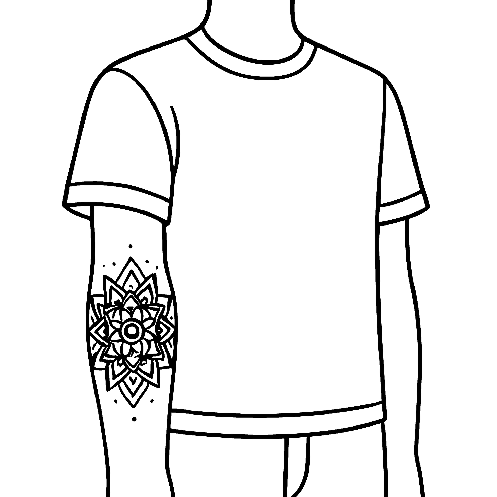 Ink & Imagination: Tattoo Art Coloring Journey Example Image 3