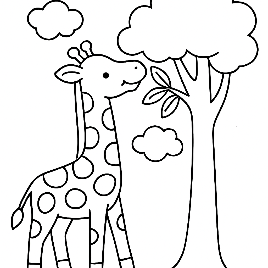 Friendly Jungle Friends Toddler Coloring Book Example Image 1