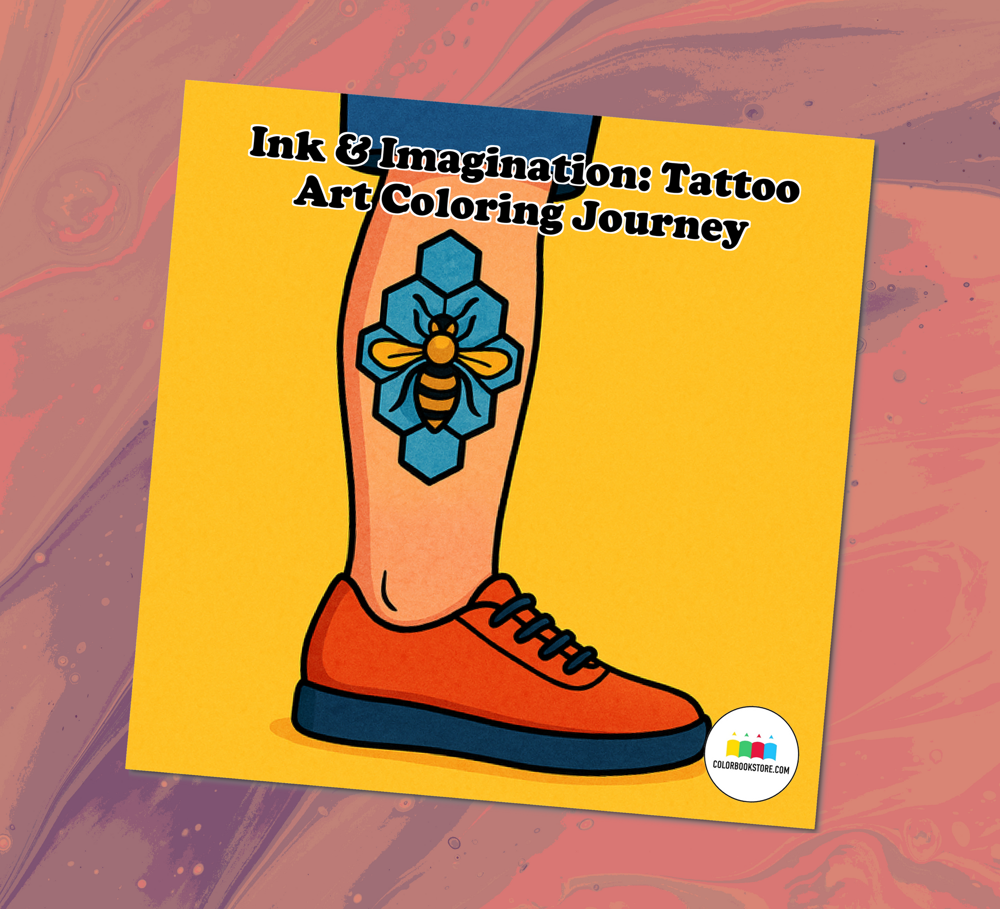 Ink & Imagination: Tattoo Art Coloring Journey - colorbookstore