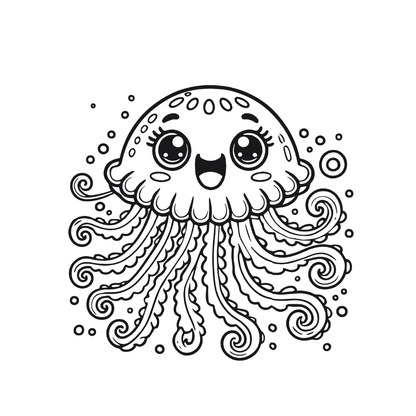 Adorable Sea Creatures Coloring Book