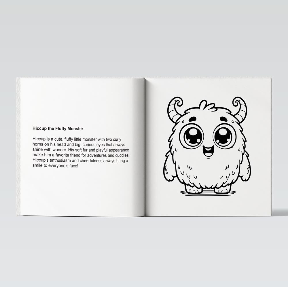 Cute Little Monsters Coloring Books - colorbookstore