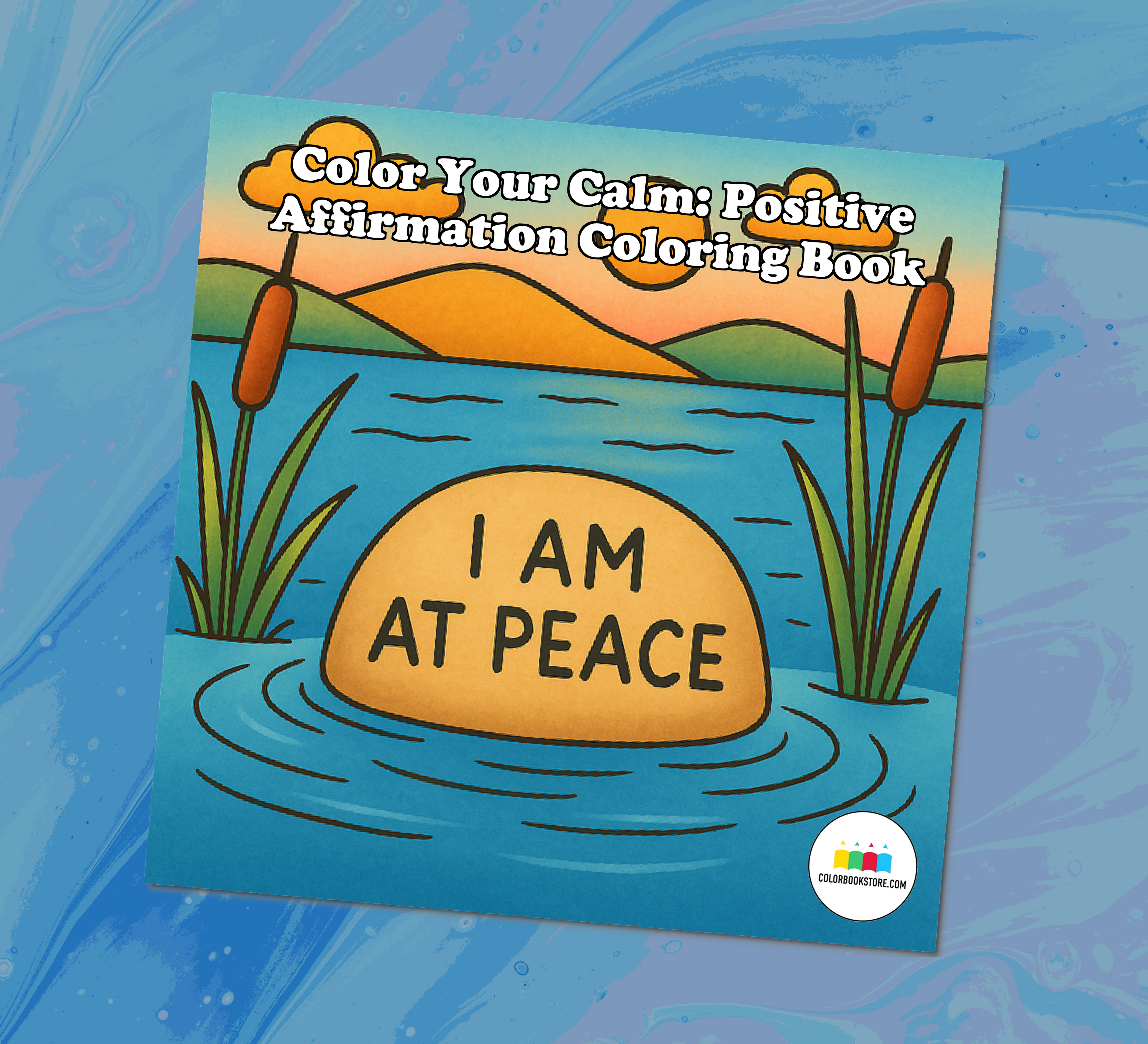 Color Your Calm: Positive Affirmation Coloring Book - colorbookstore