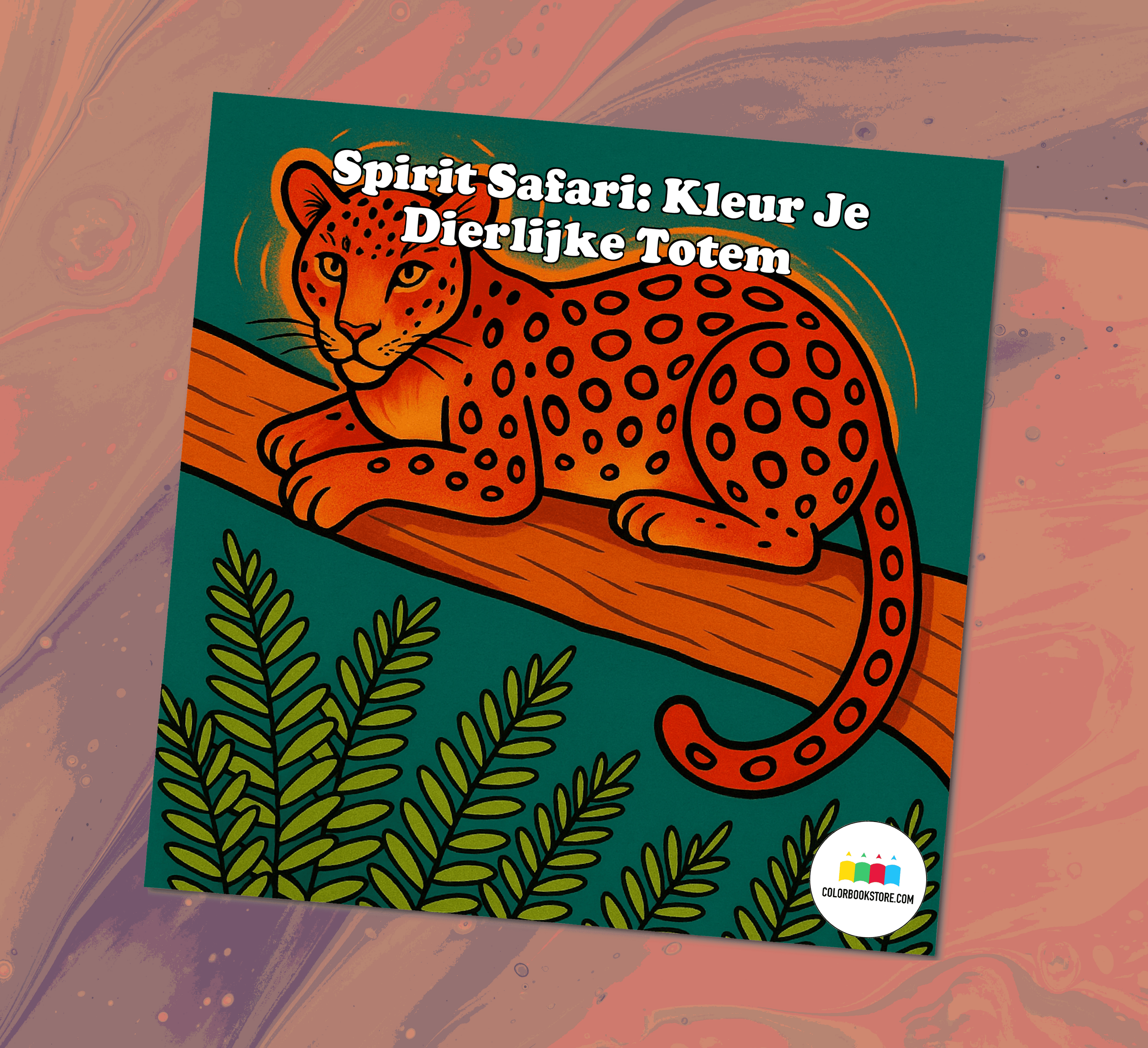 Spirit Animal Safari Kleurboek Kleurboek Voorkant