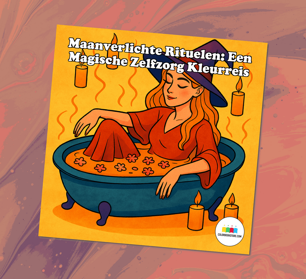 Magisch Zelfzorg Kleurboek: Maanverlichte Rituelen Kleurboek Voorkant
