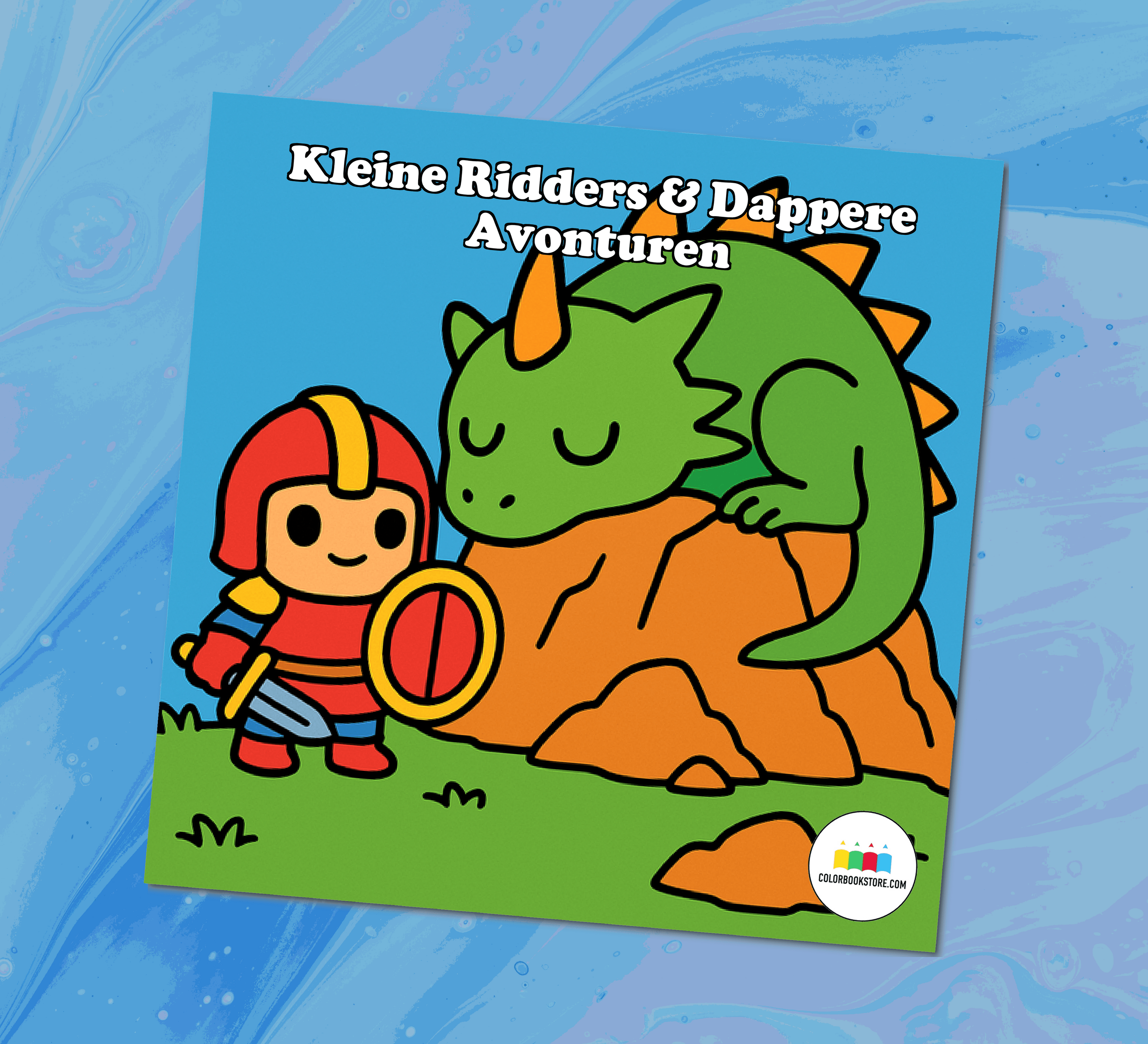 Kleine Ridders Kleurboek voor Peuters Kleurboek Voorkant