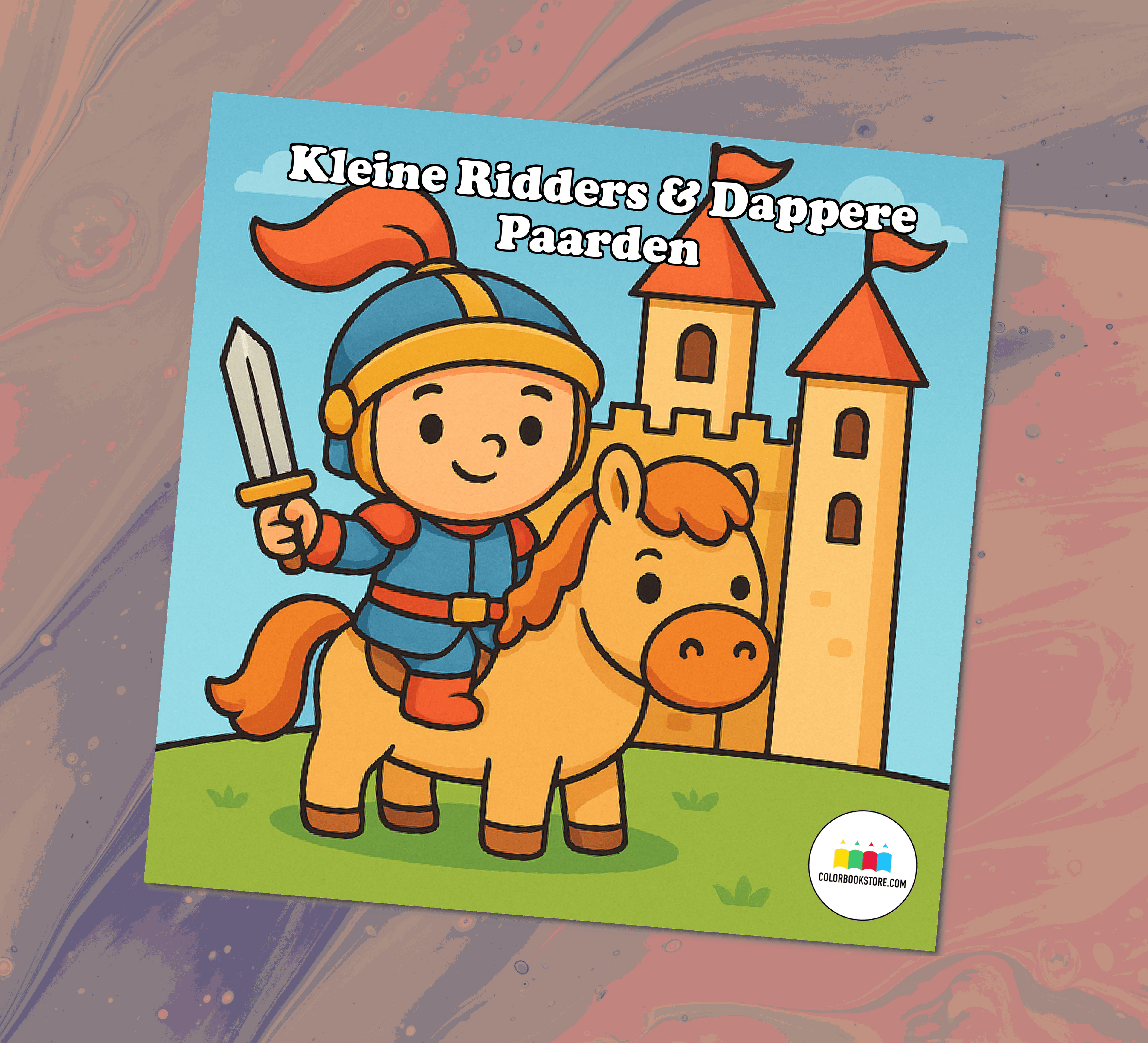 Kleine Ridders Kleurboek voor Kinderen Kleurboek Voorkant
