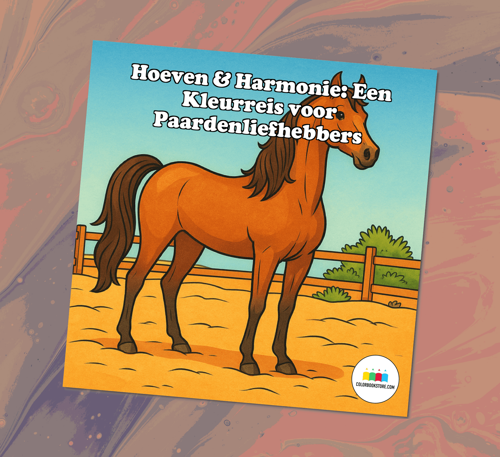 Paardenliefhebbers Kleurboek voor Kinderen Kleurboek Voorkant