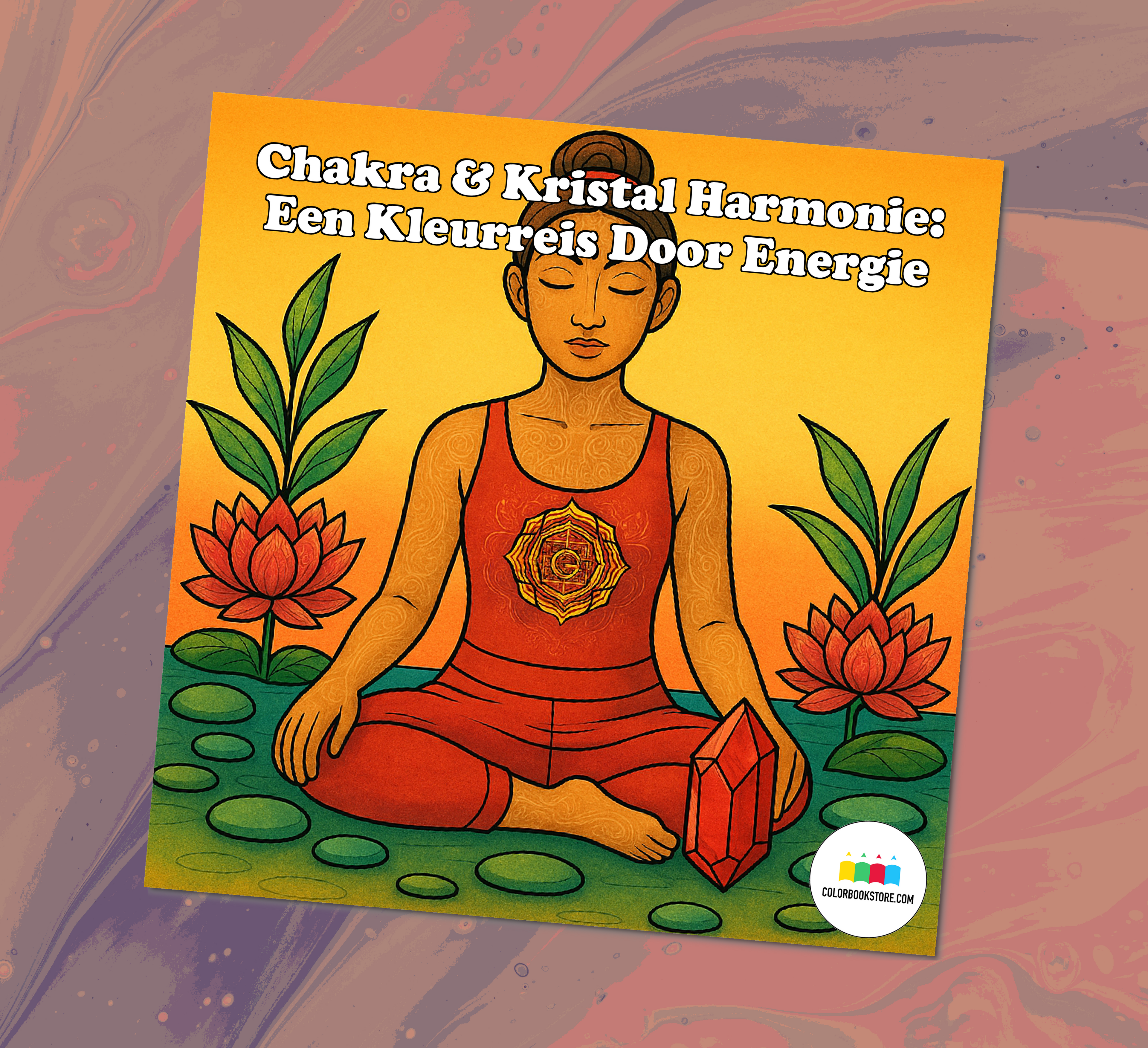 Chakras  Crystals A Color Journey Through The Energy Body Kleurboek Kleurboek Voorkant