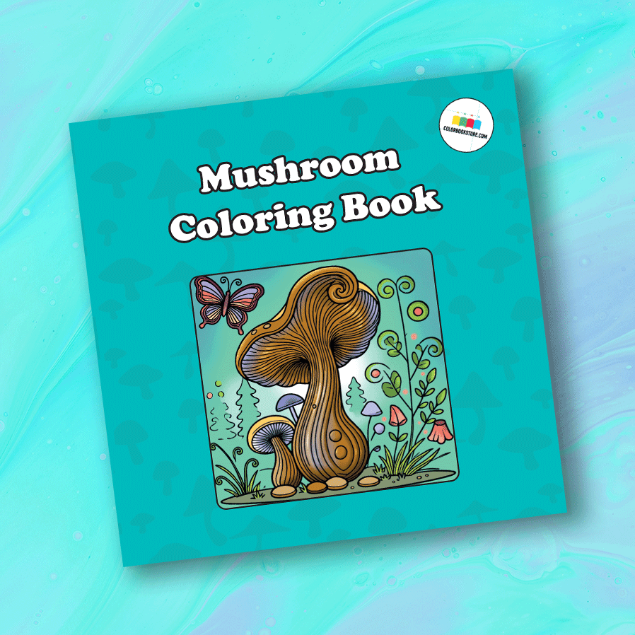 Mushroom Coloring Book - colorbookstore