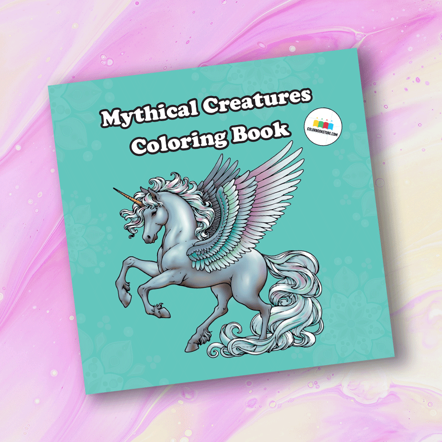 Mythical Creatures Coloring Book - colorbookstore