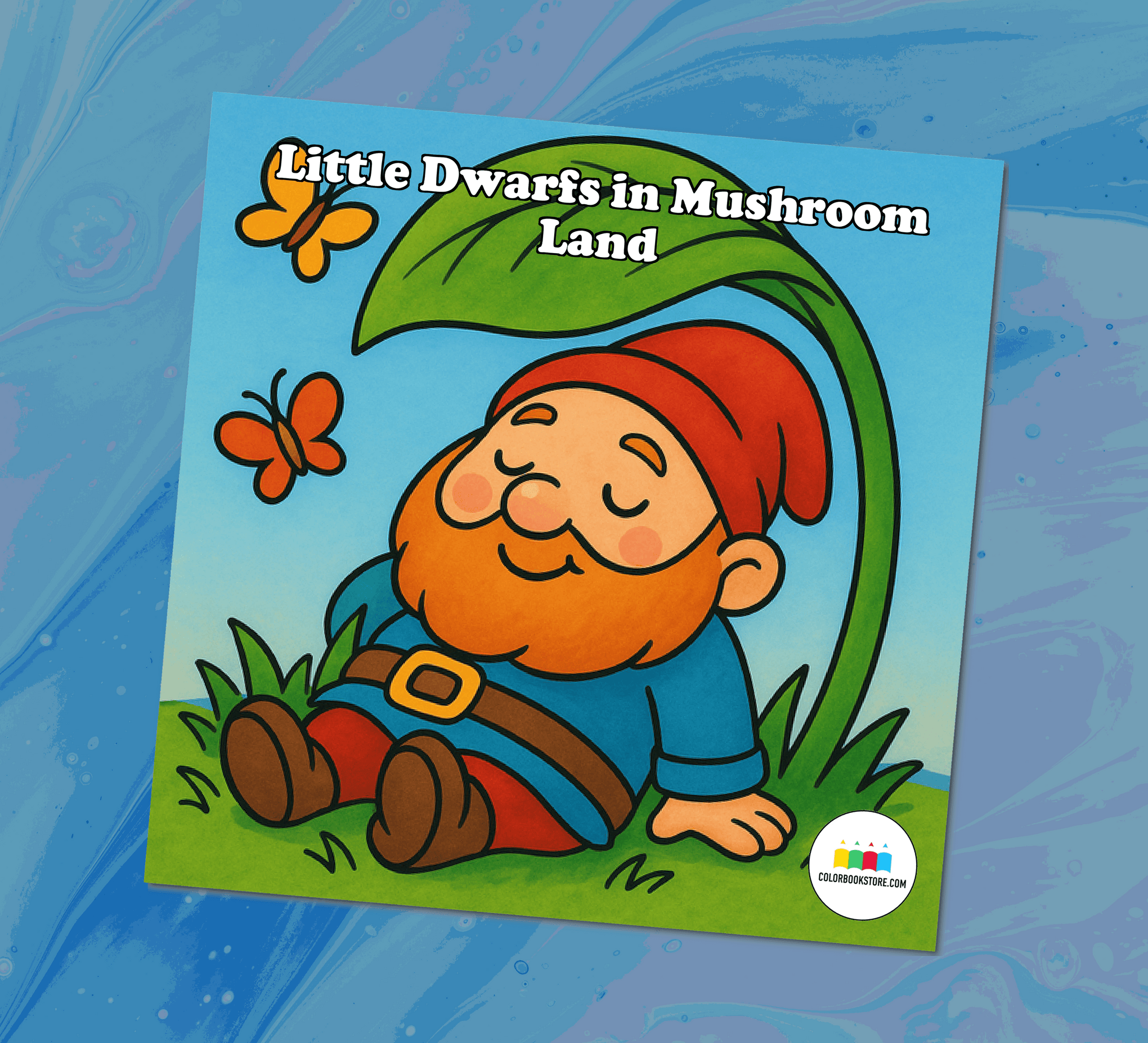 Little Dwarfs Coloring Book for Toddlers Front Cover