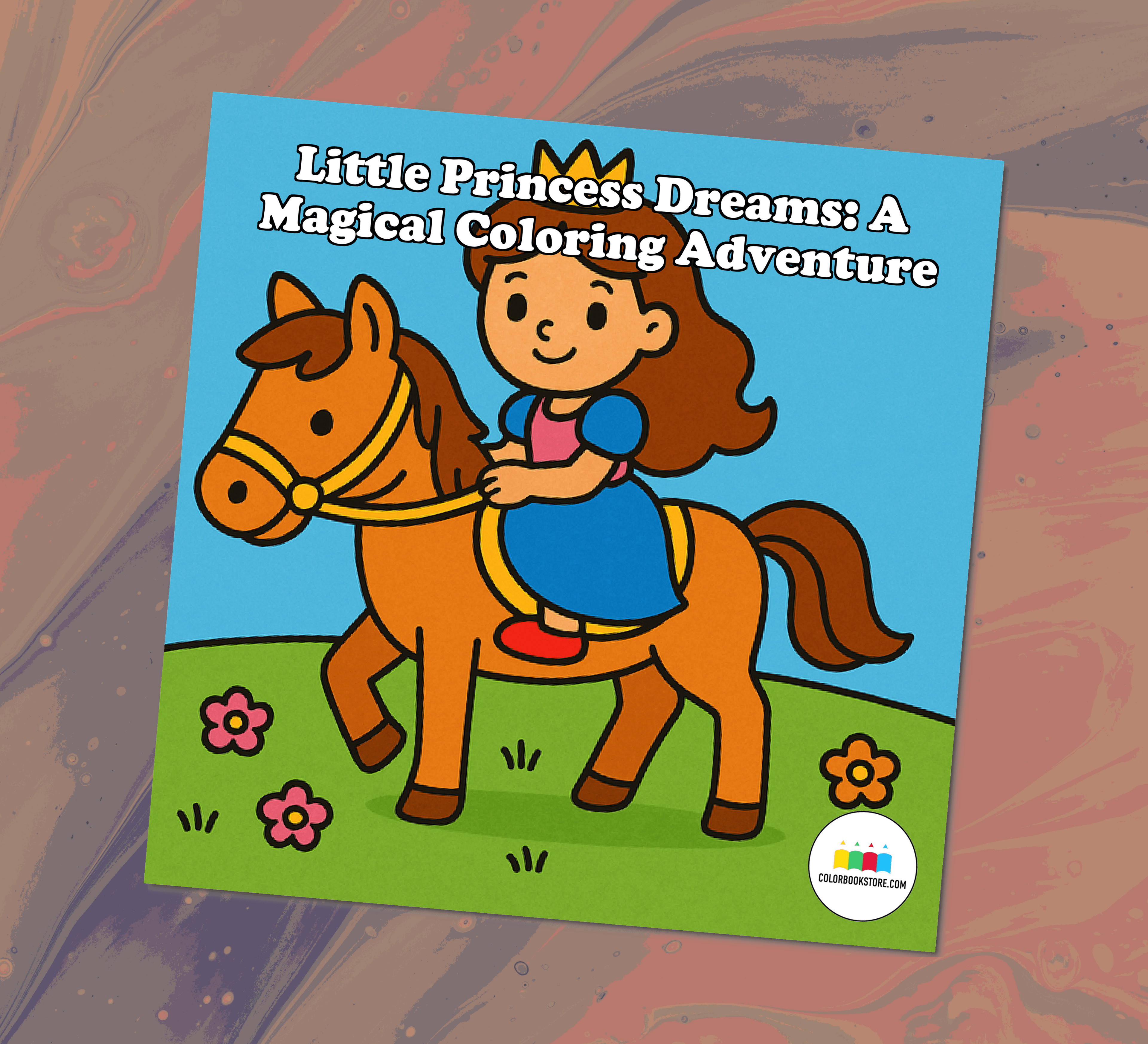 Little Princess Dreams Coloring Book for Toddlers Front Cover