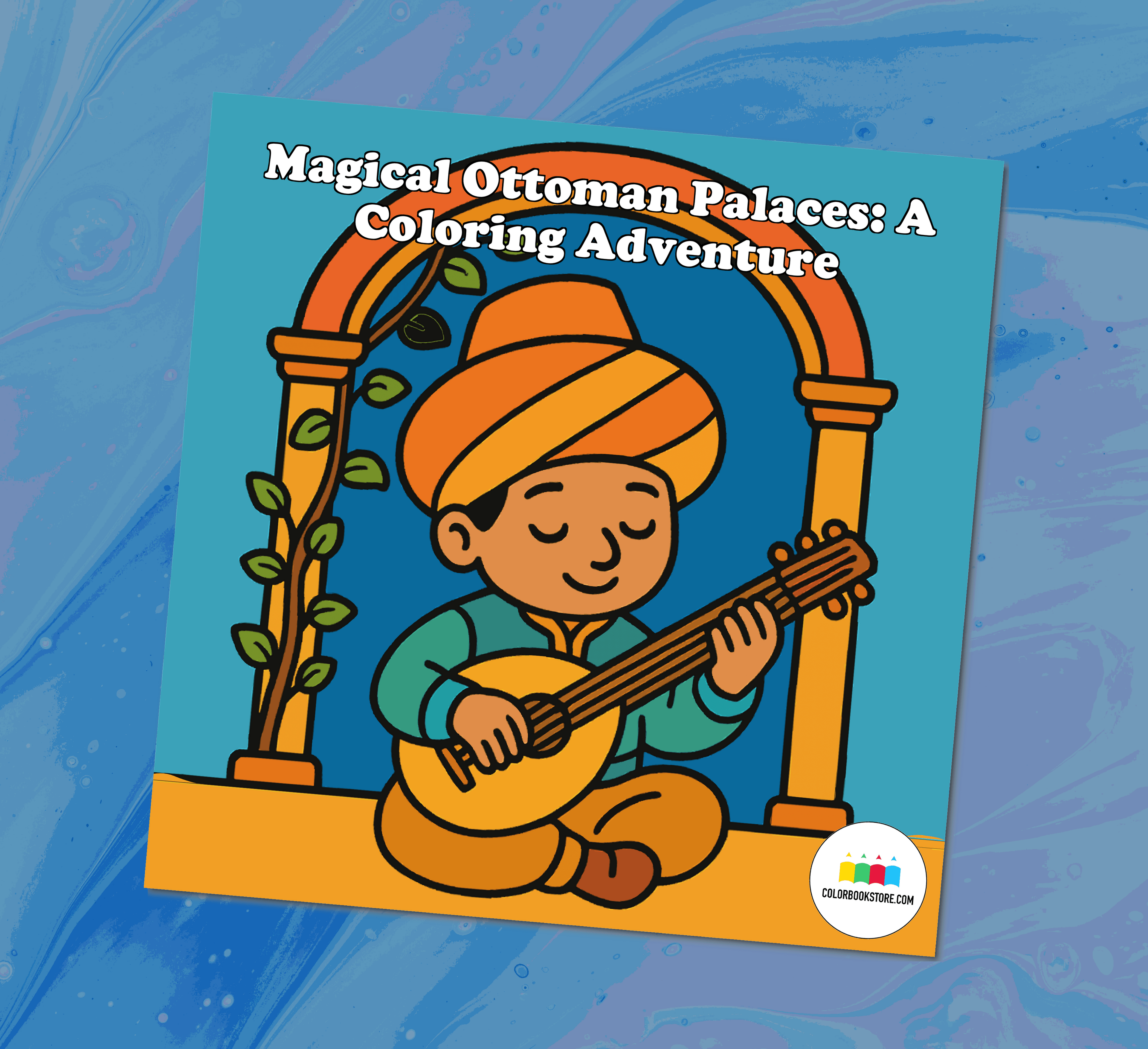 Ottoman Palaces  Patterns Coloring Book Front Cover
