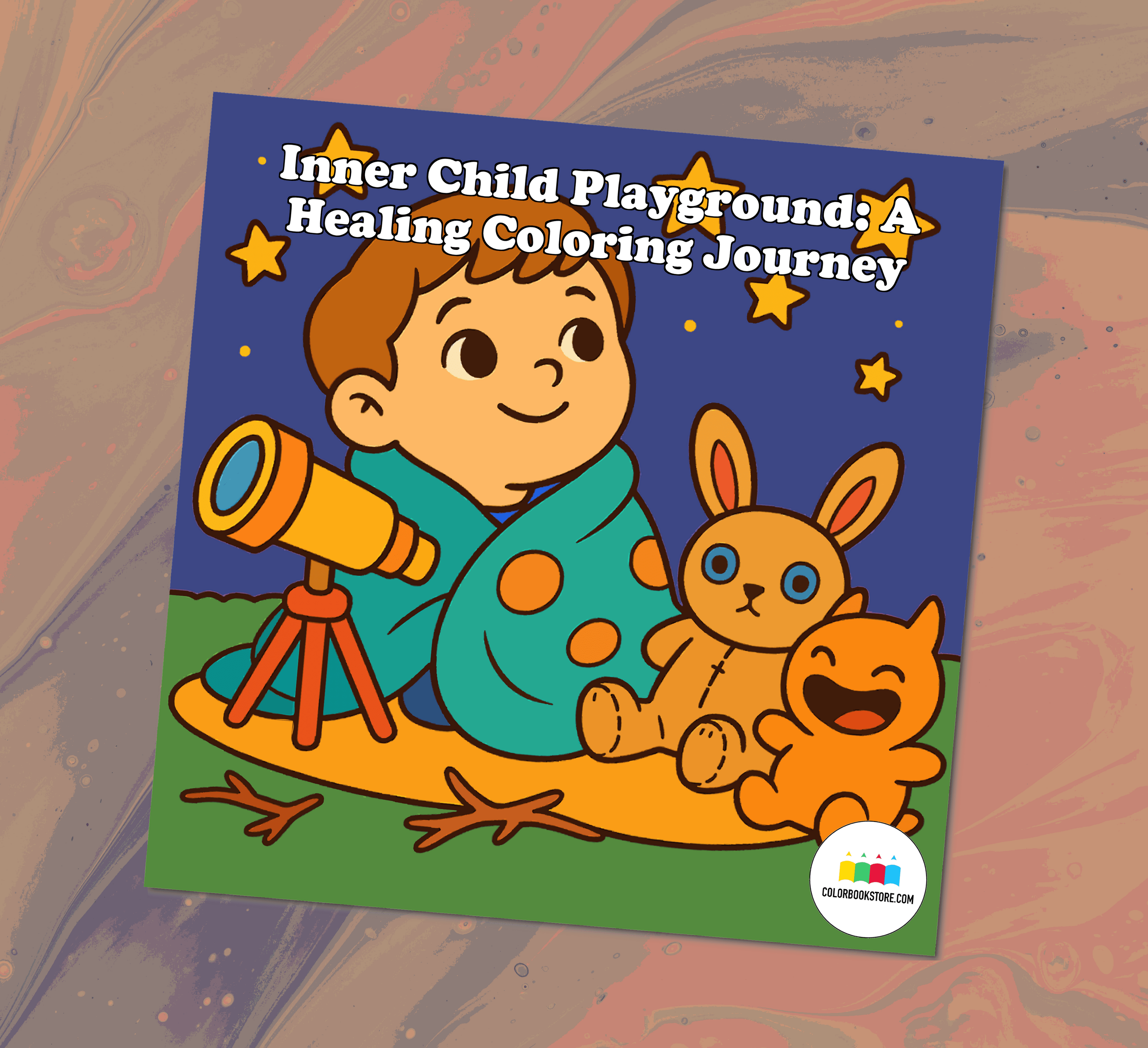 The Inner Child Oracle Coloring Book Front Cover