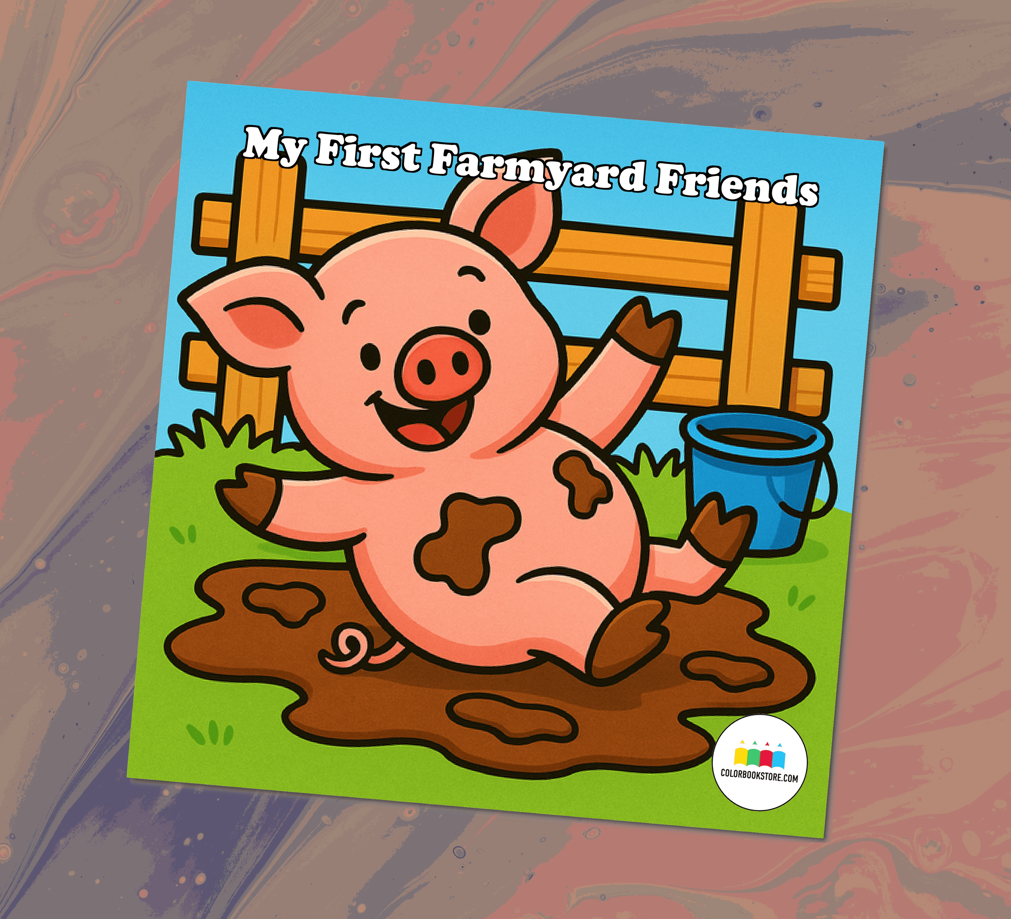 My First Farmyard Friends Coloring Book Front Cover