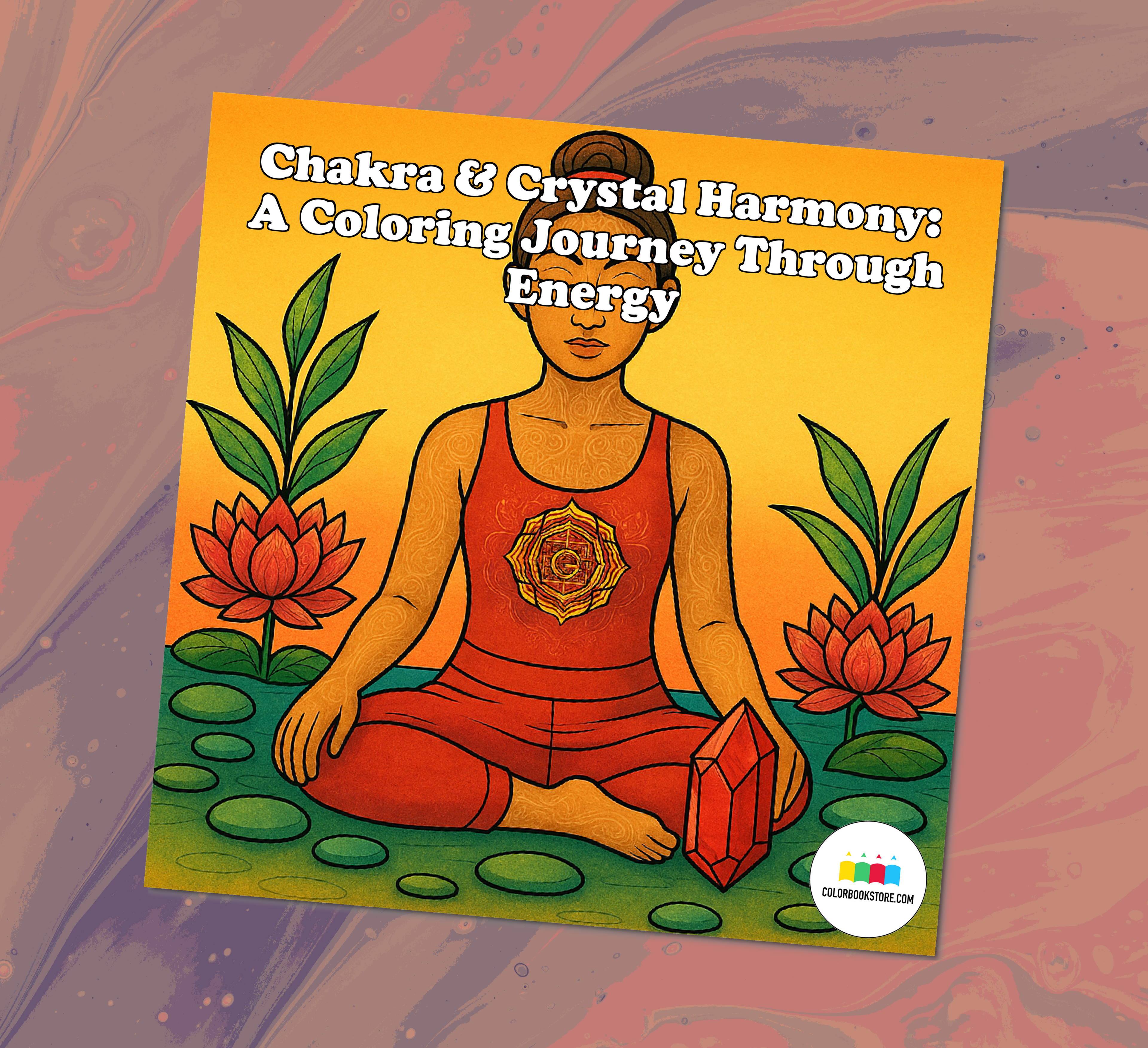 Chakras  Crystals A Color Journey Through The Energy Body Coloring Book Front Cover
