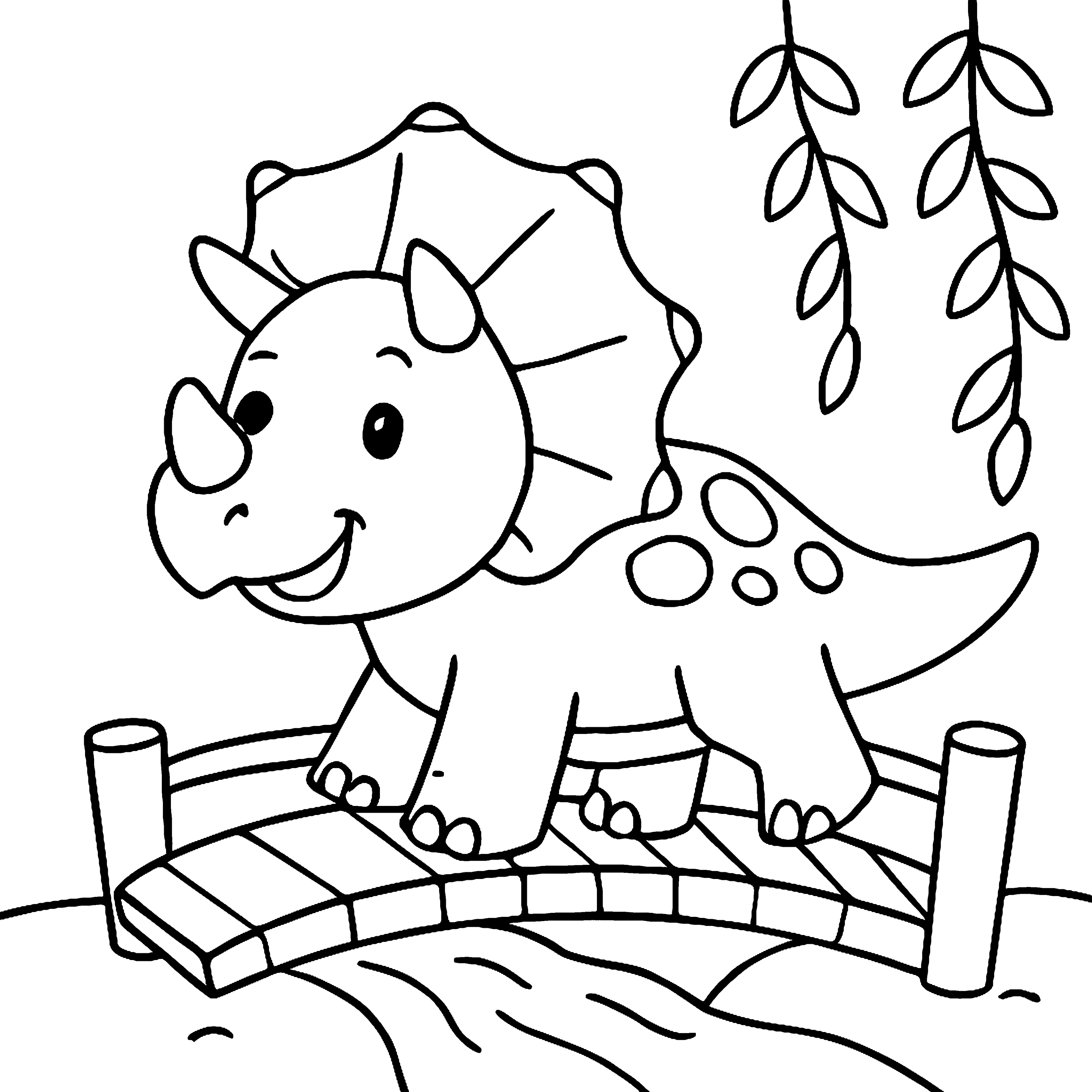 Dino Pals Adventure: Color Your Prehistoric Friends! Example Image 1