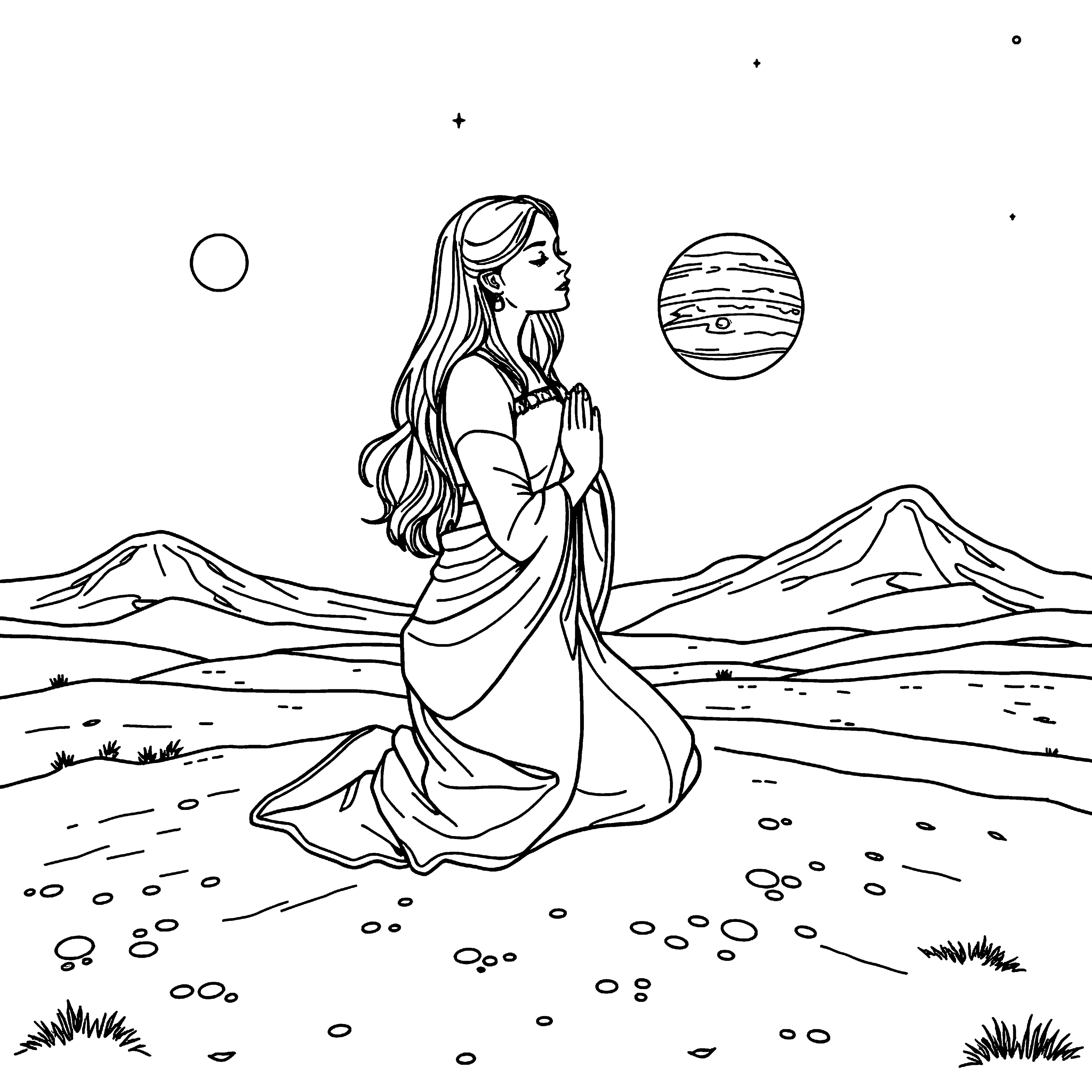 Celestial Serenity: A Spiritual Planetary Journey - colorbookstore