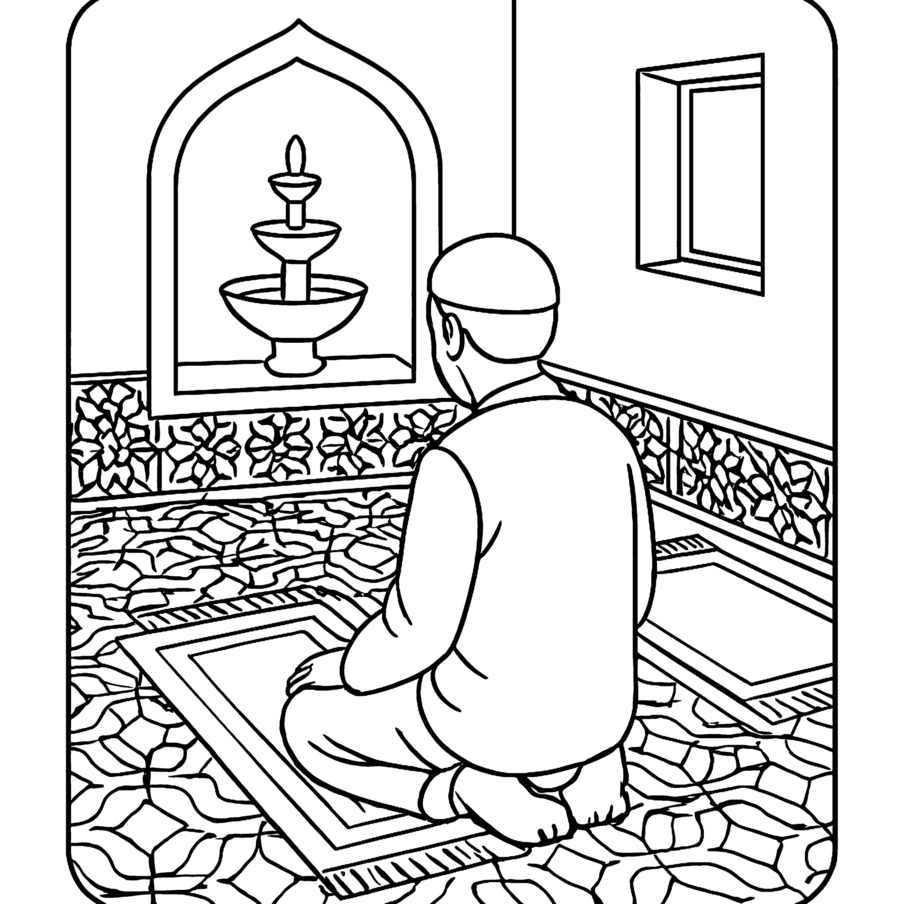 Zellige Patterns  Moroccan Design Coloring Book Example Image 2