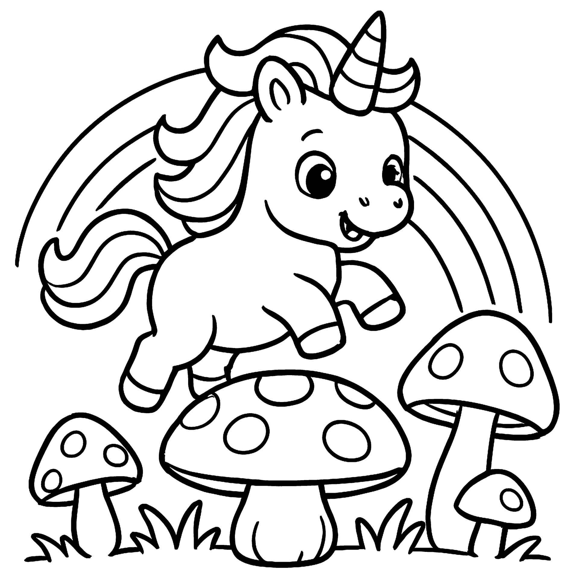 Magical Unicorns In Rainbow Land Example Image 3