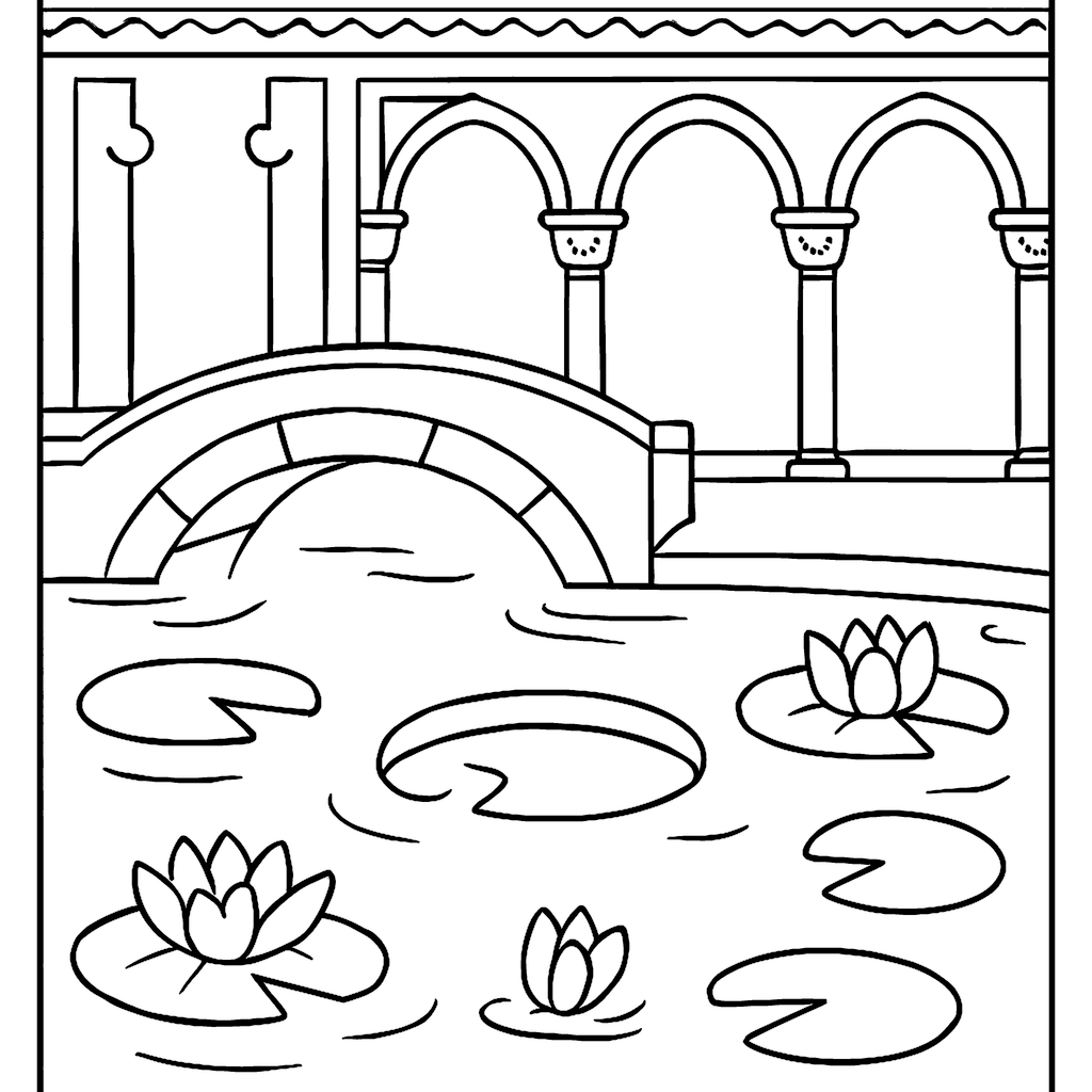Ottoman Palaces  Patterns Coloring Book Example Image 3