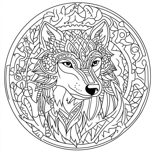 Animal Mandalas Coloring Book