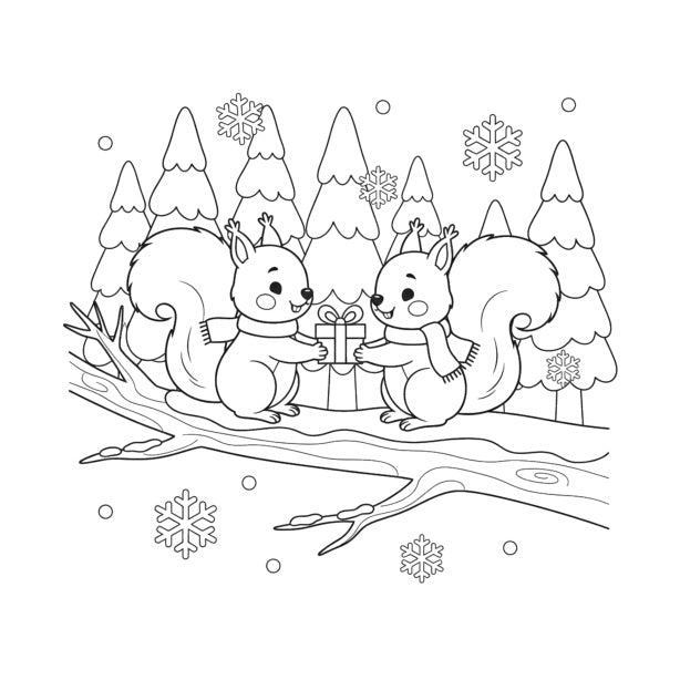 Christmas Critters Coloring Book